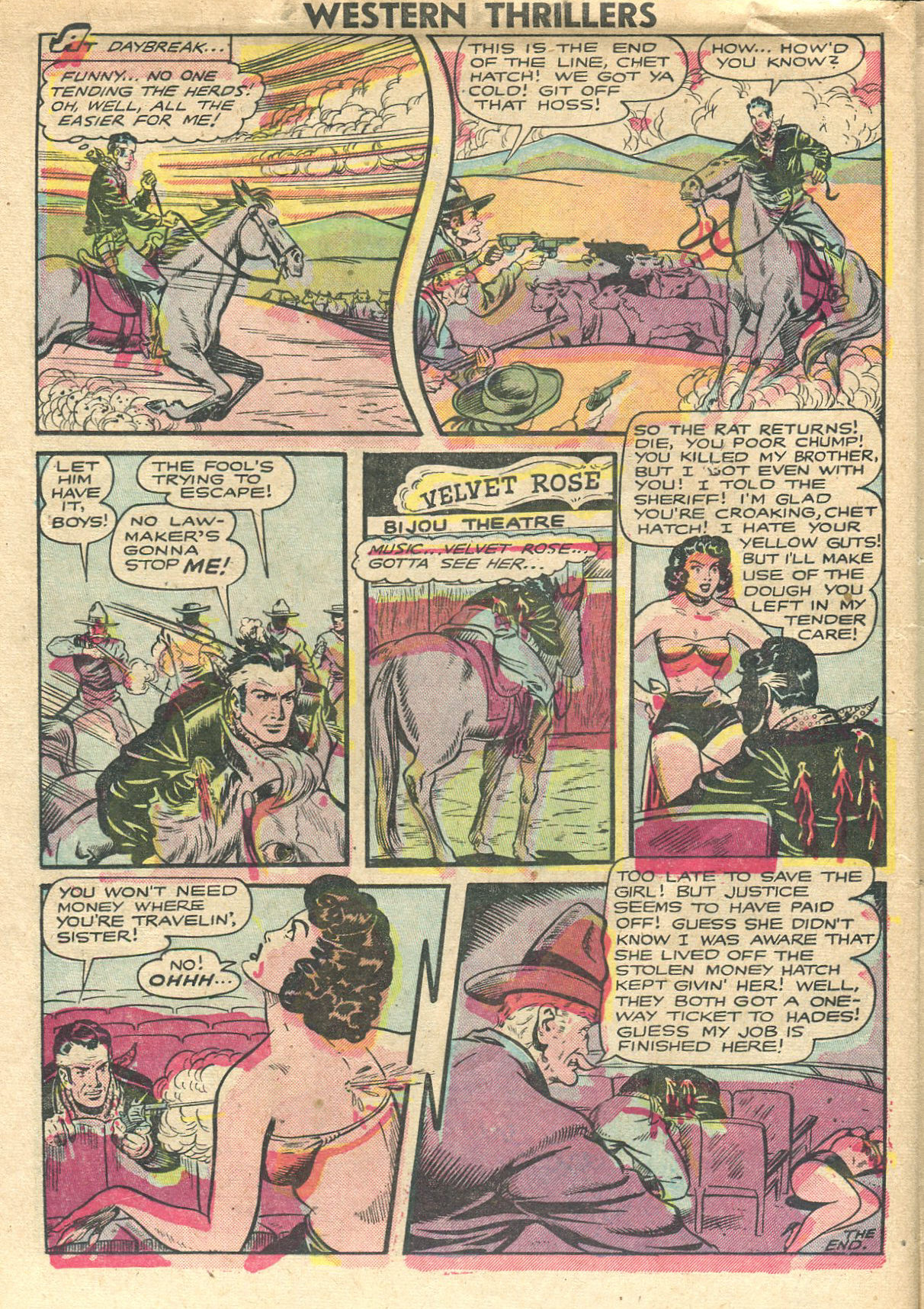 Read online Western Thrillers (1948) comic -  Issue #1 - 12