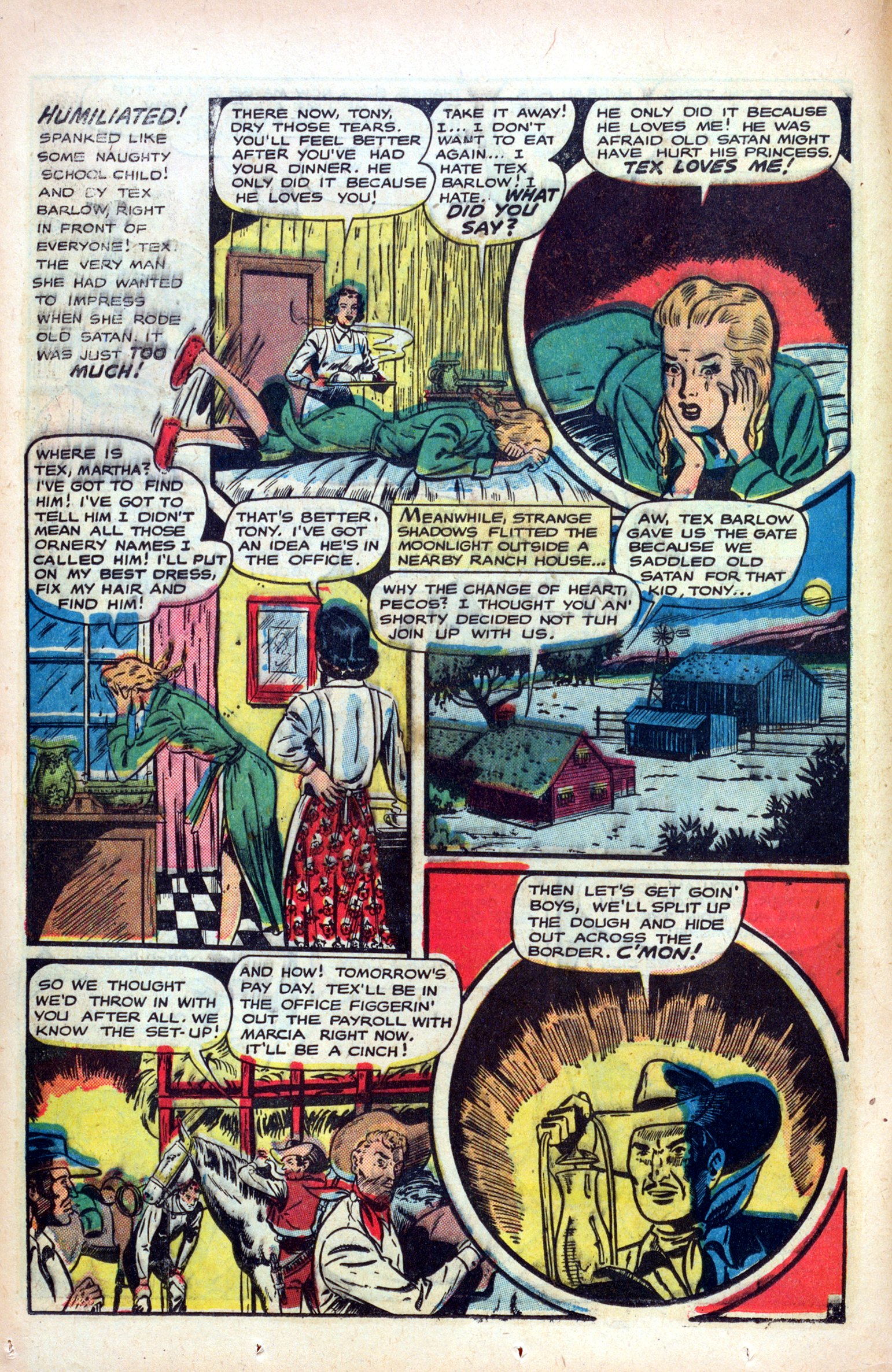 Read online Cowgirl Romances (1950) comic -  Issue #1 - 20