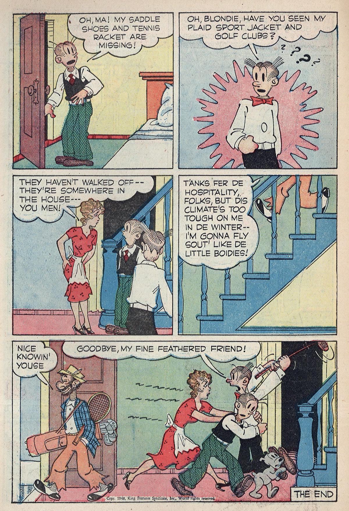 Read online Blondie Comics (1947) comic -  Issue #10 - 10