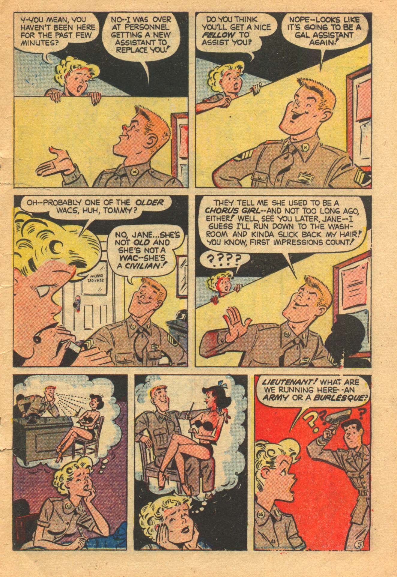 Read online G. I. Jane (1953) comic -  Issue #5 - 14