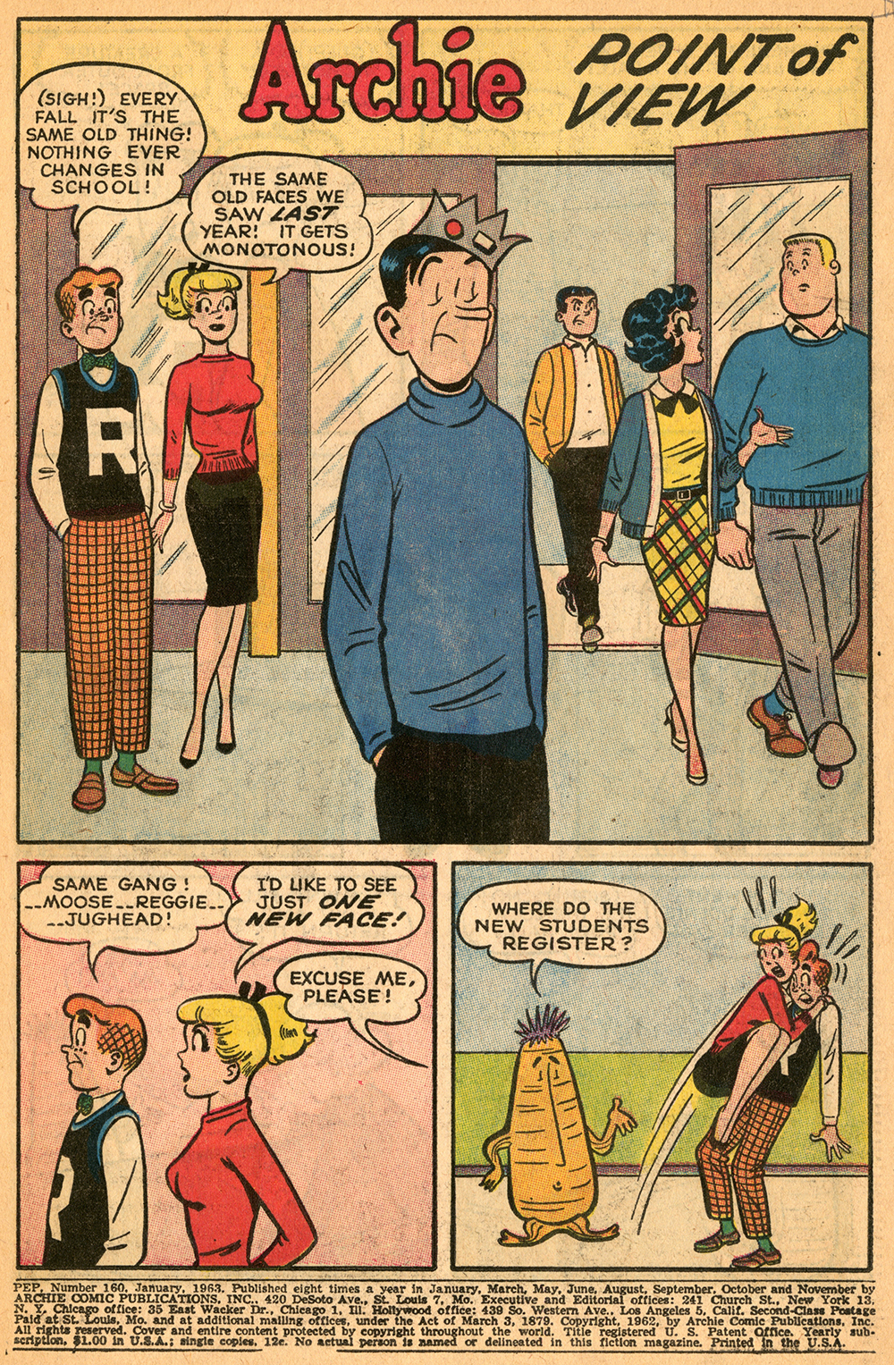 Read online Pep Comics comic -  Issue #160 - 3