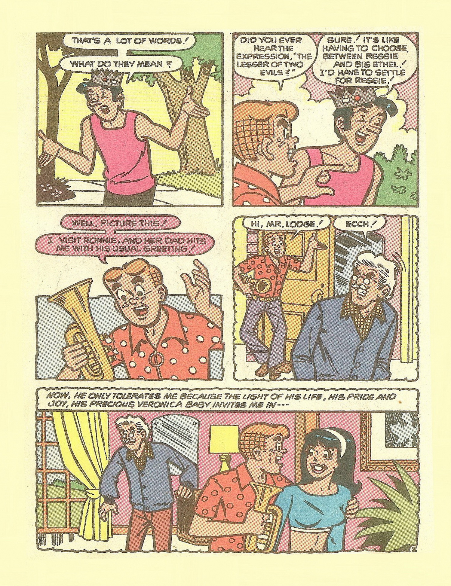 Read online Jughead Jones Comics Digest comic -  Issue #65 - 70