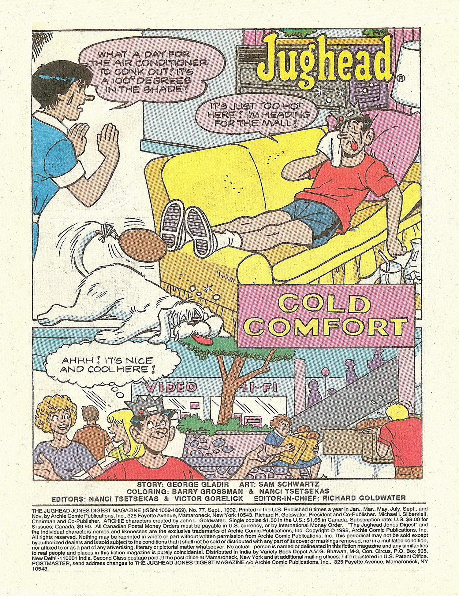 Read online Jughead Jones Comics Digest comic -  Issue #77 - 3