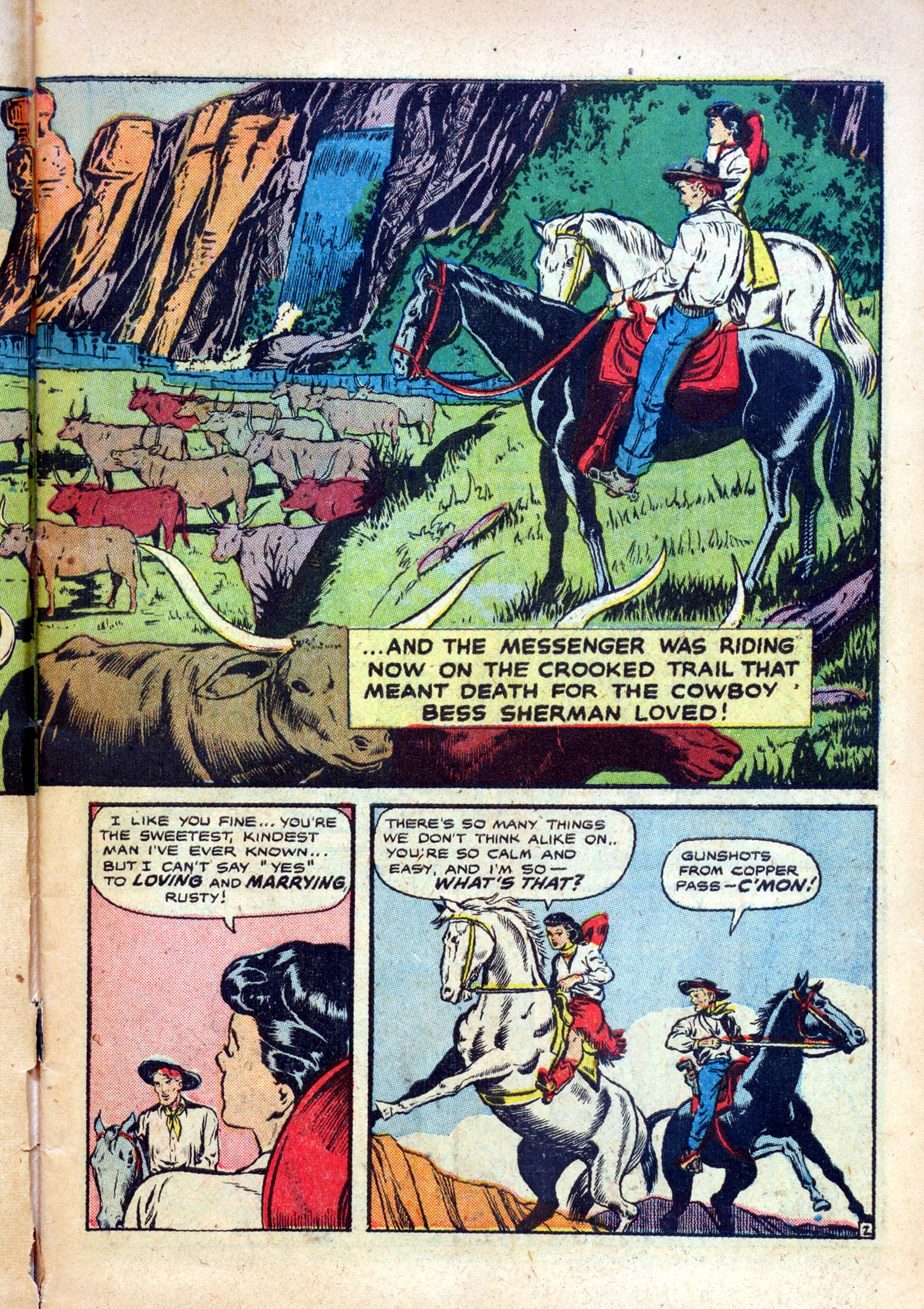 Read online Cowgirl Romances (1950) comic -  Issue #1 - 5