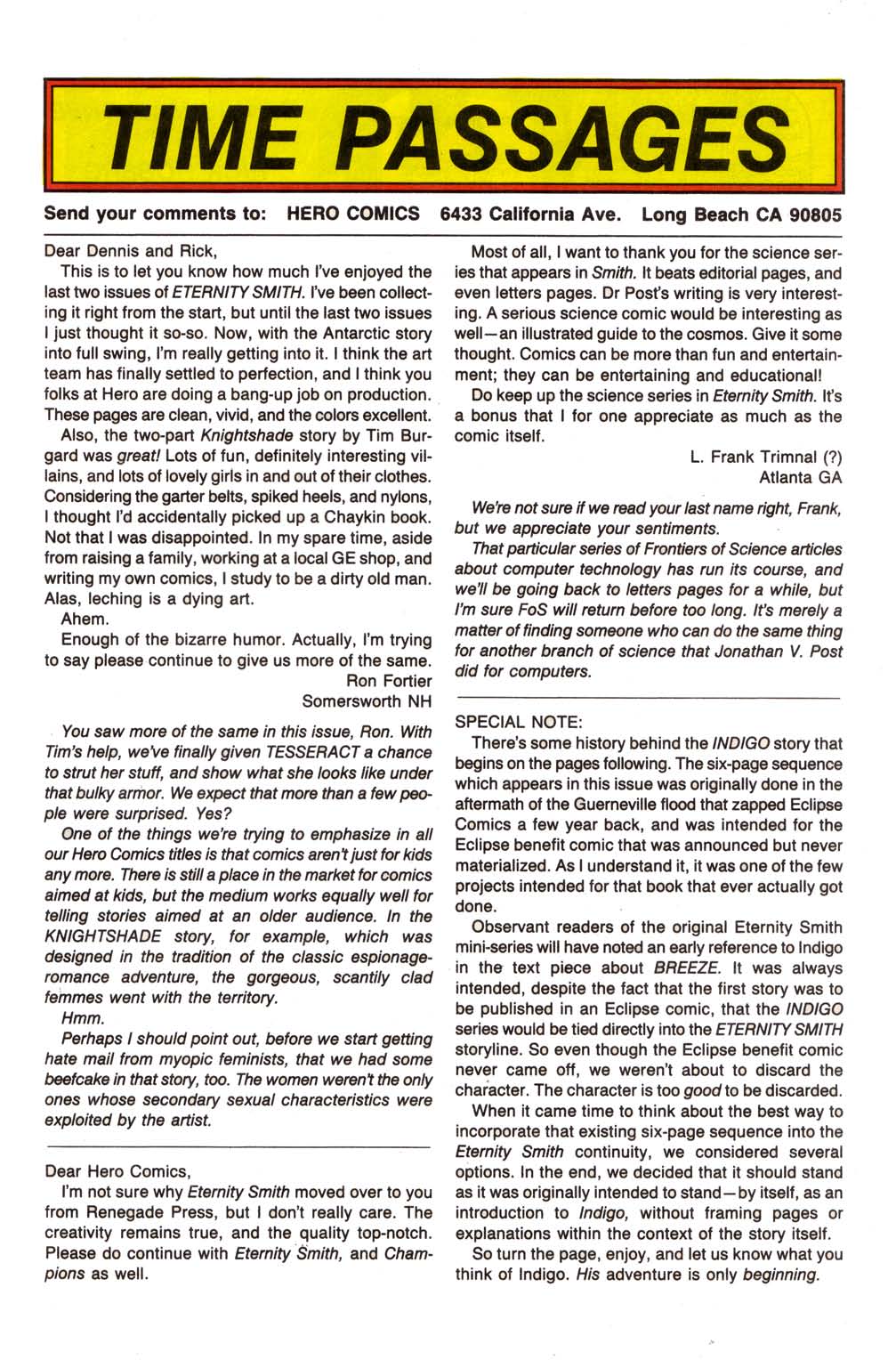 Read online Eternity Smith (1987) comic -  Issue #8 - 23