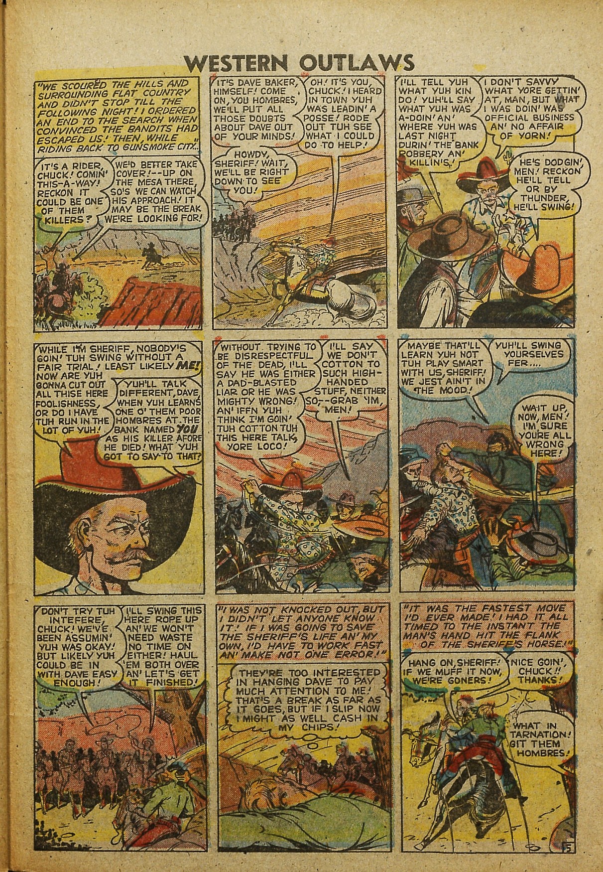 Read online Western Outlaws (1948) comic -  Issue #20 - 29