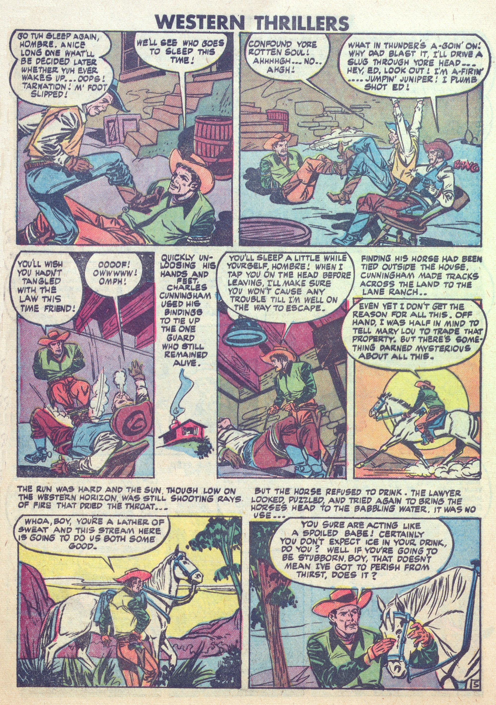 Read online Western Thrillers (1948) comic -  Issue #6 - 28