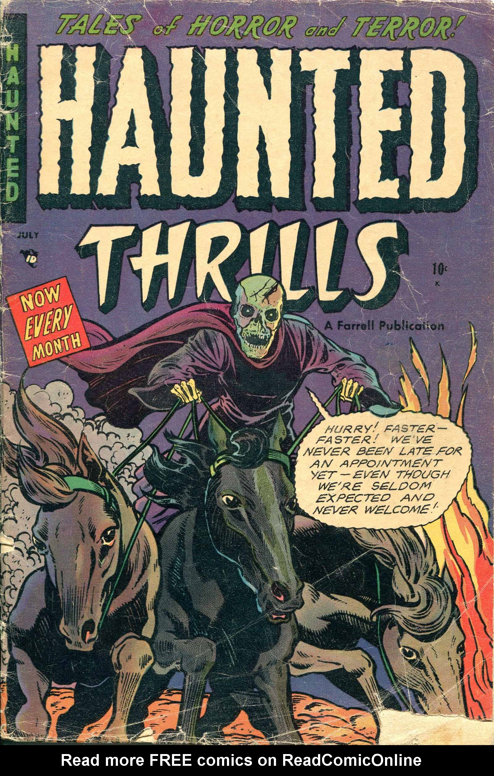 Read online Haunted Thrills comic -  Issue #10 - 1