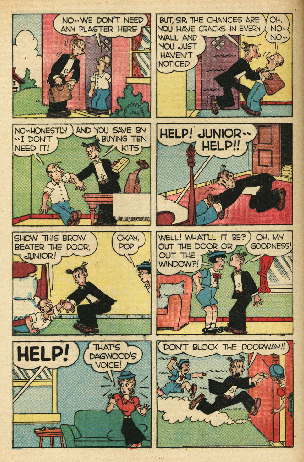 Read online Blondie Comics (1947) comic -  Issue #6 - 12