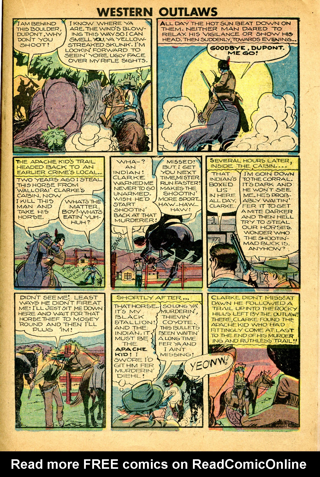 Read online Western Outlaws (1948) comic -  Issue #21 - 19