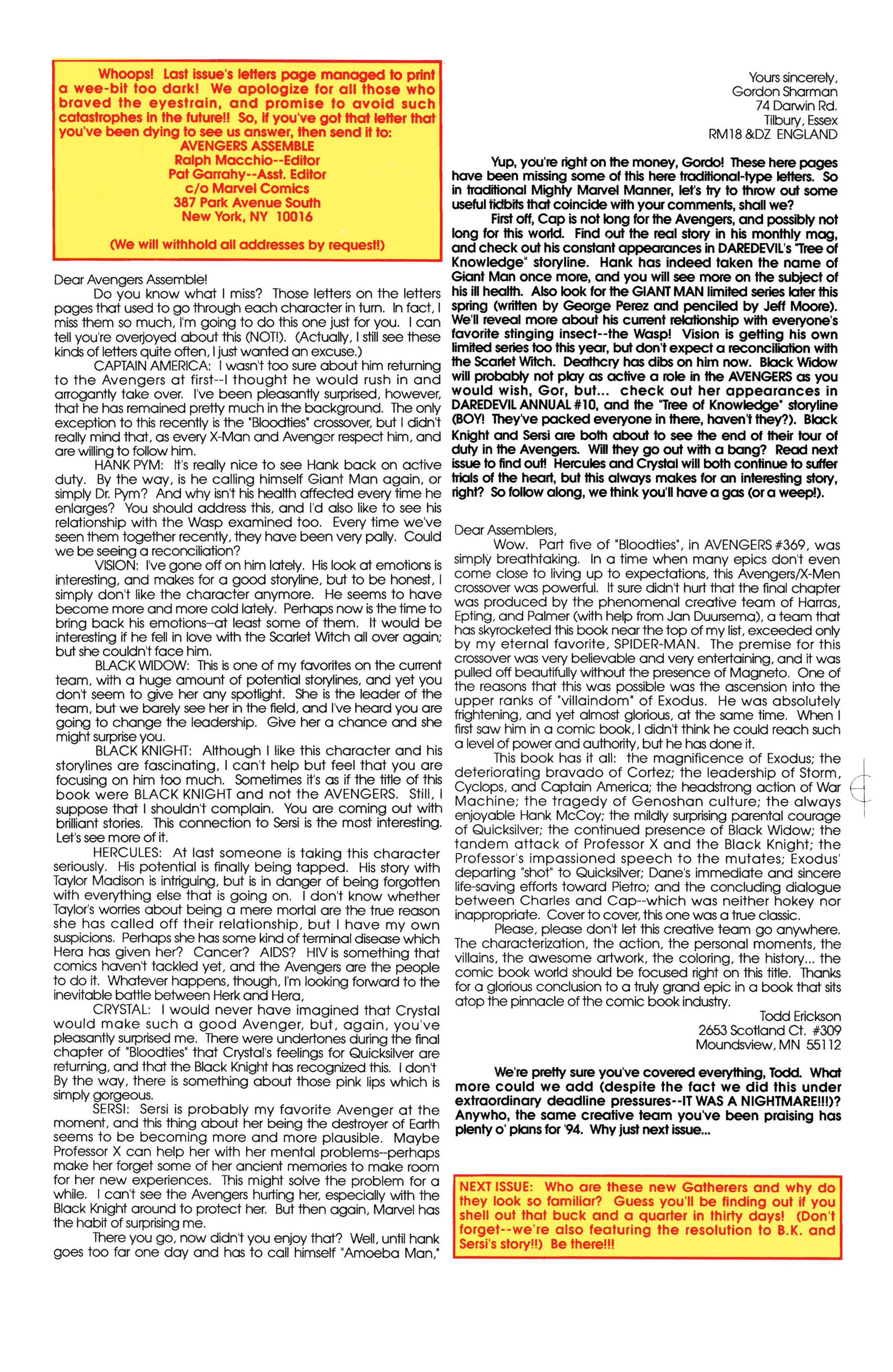 Read online The Avengers (1963) comic -  Issue #372 - 21