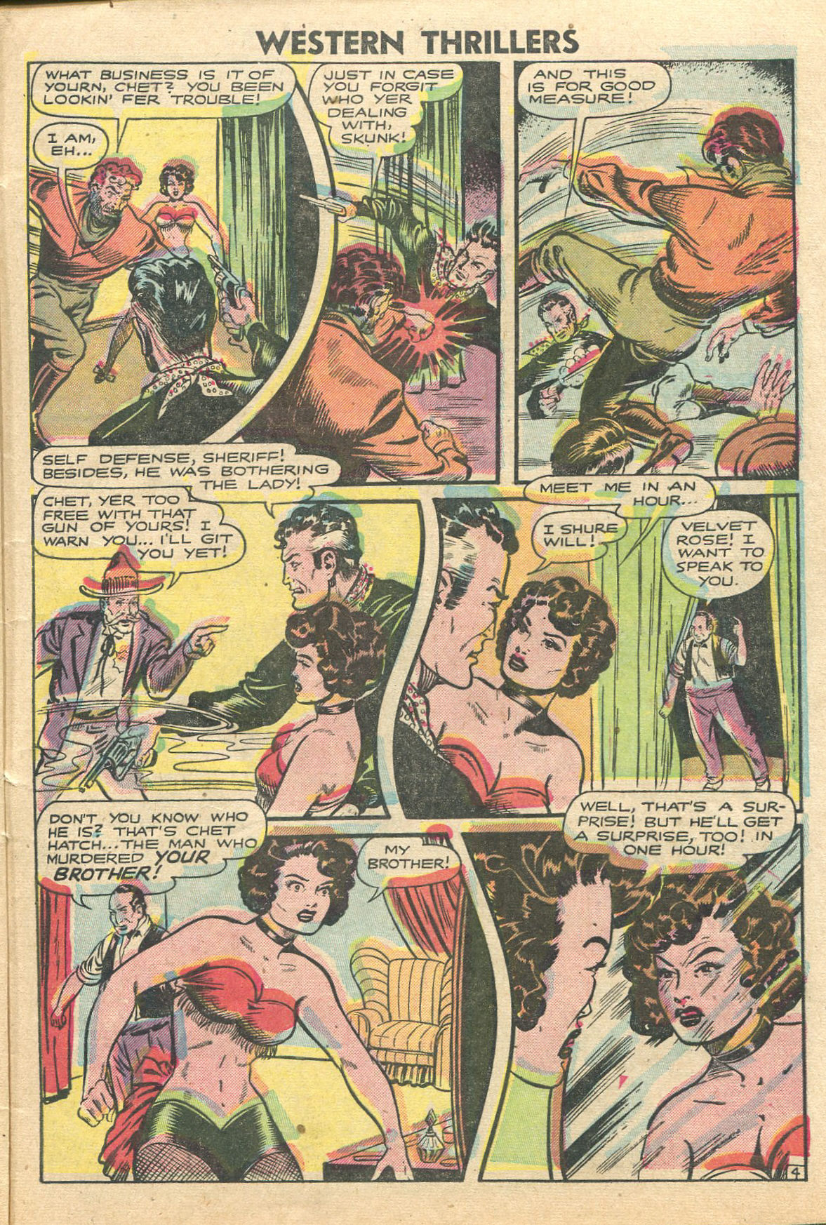 Read online Western Thrillers (1948) comic -  Issue #1 - 5