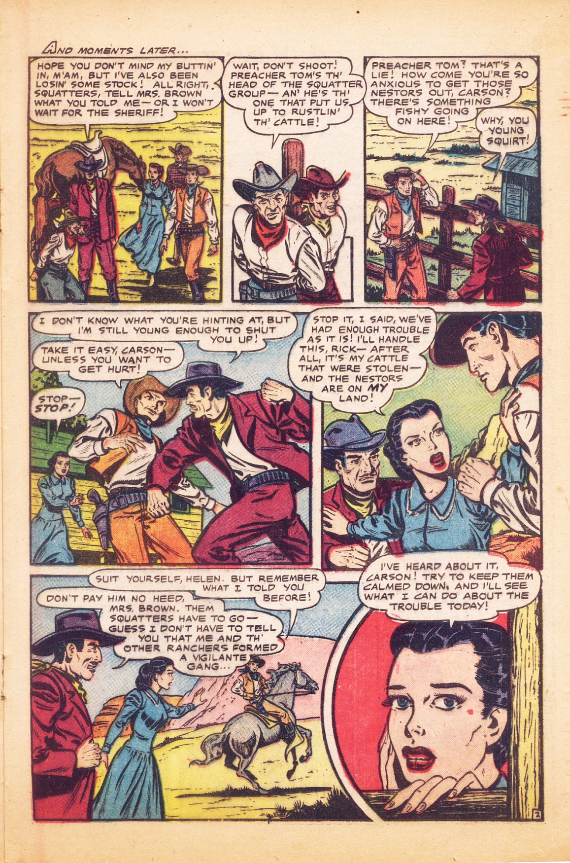 Read online Cowgirl Romances (1950) comic -  Issue #9 - 21