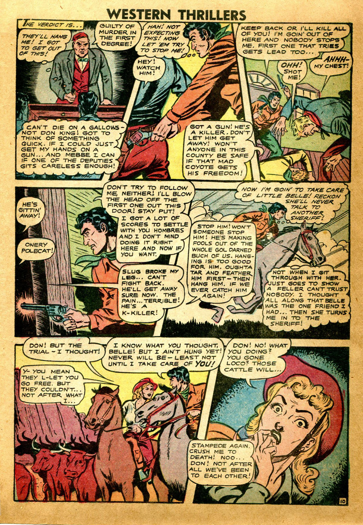Read online Western Thrillers (1948) comic -  Issue #5 - 21