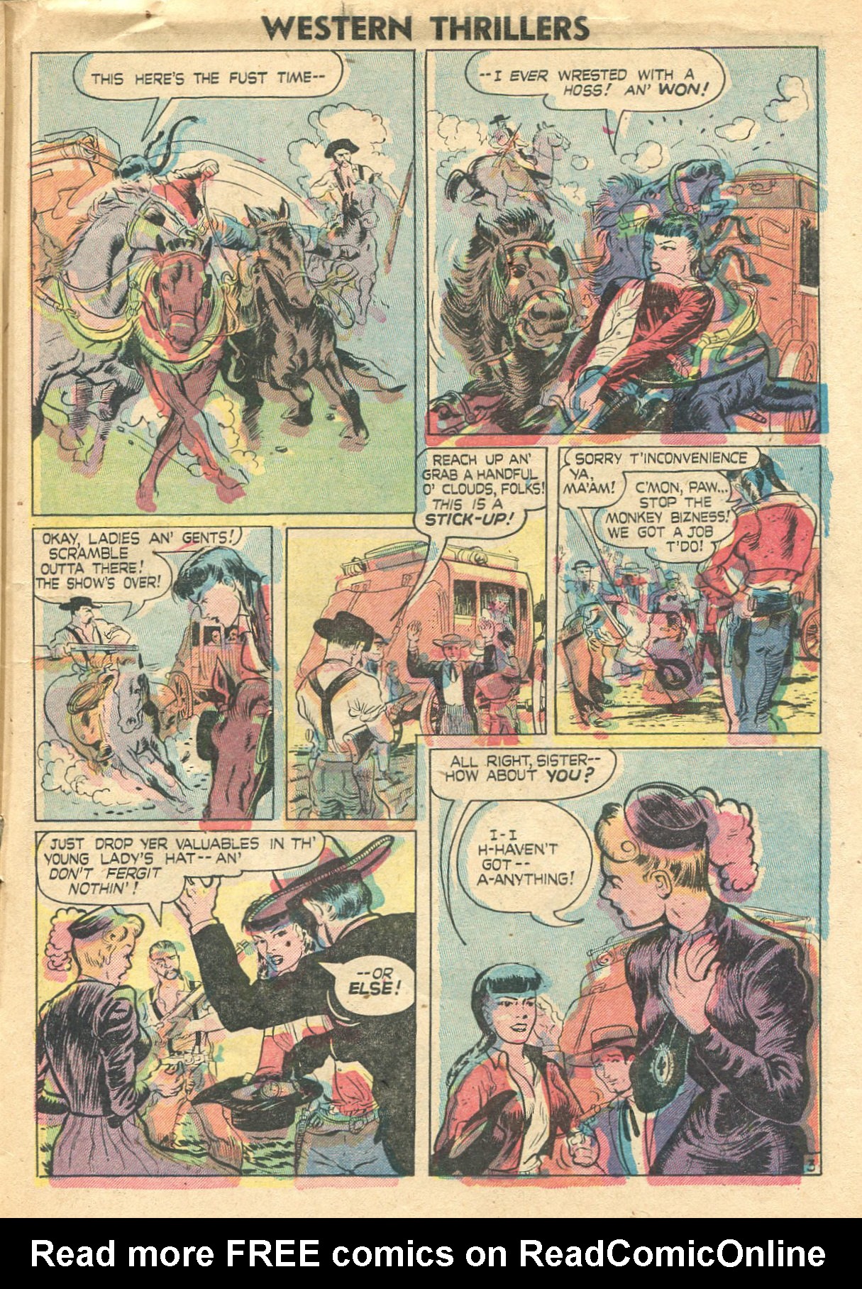 Read online Western Thrillers (1948) comic -  Issue #1 - 15