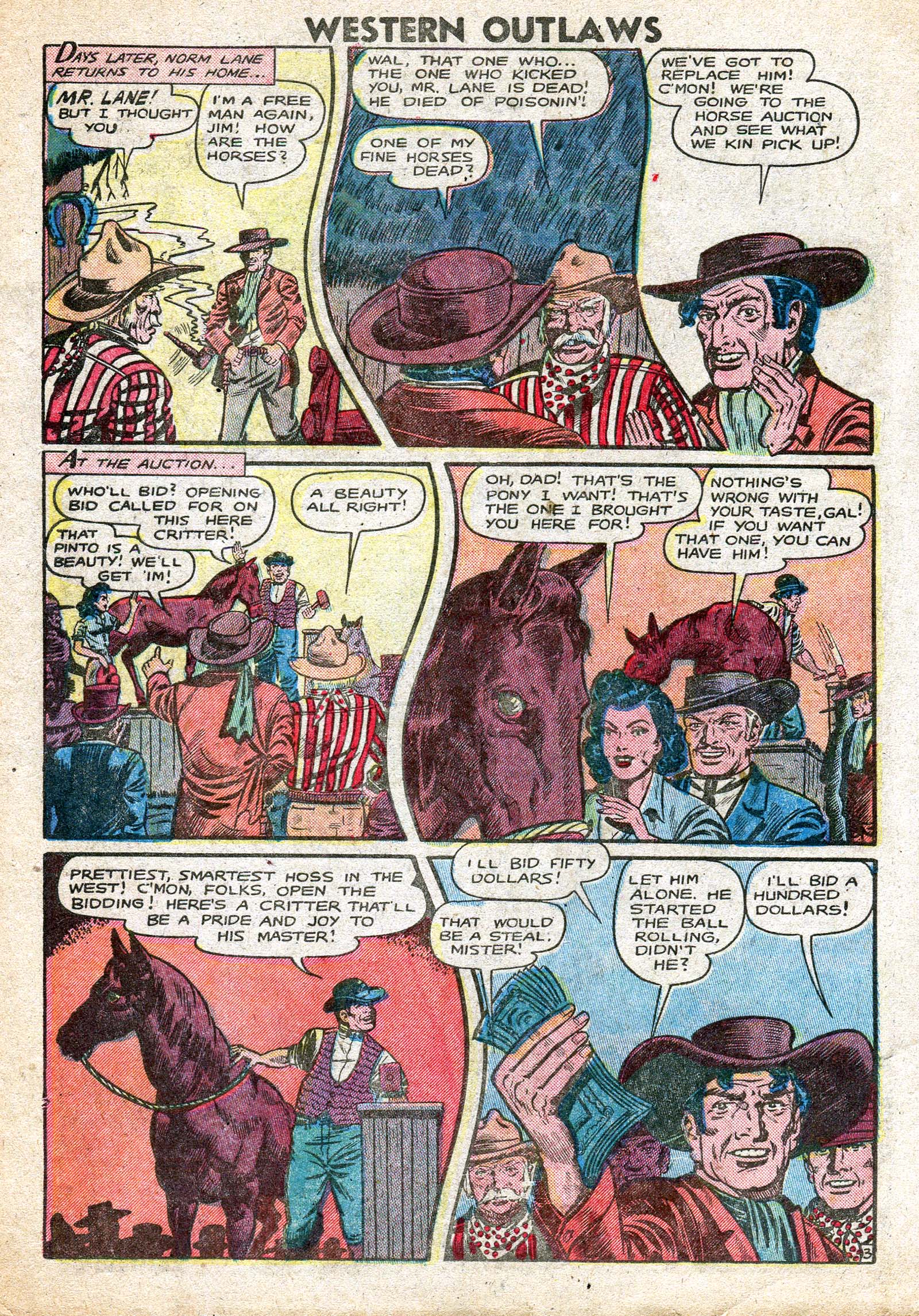 Read online Western Outlaws (1948) comic -  Issue #19 - 3