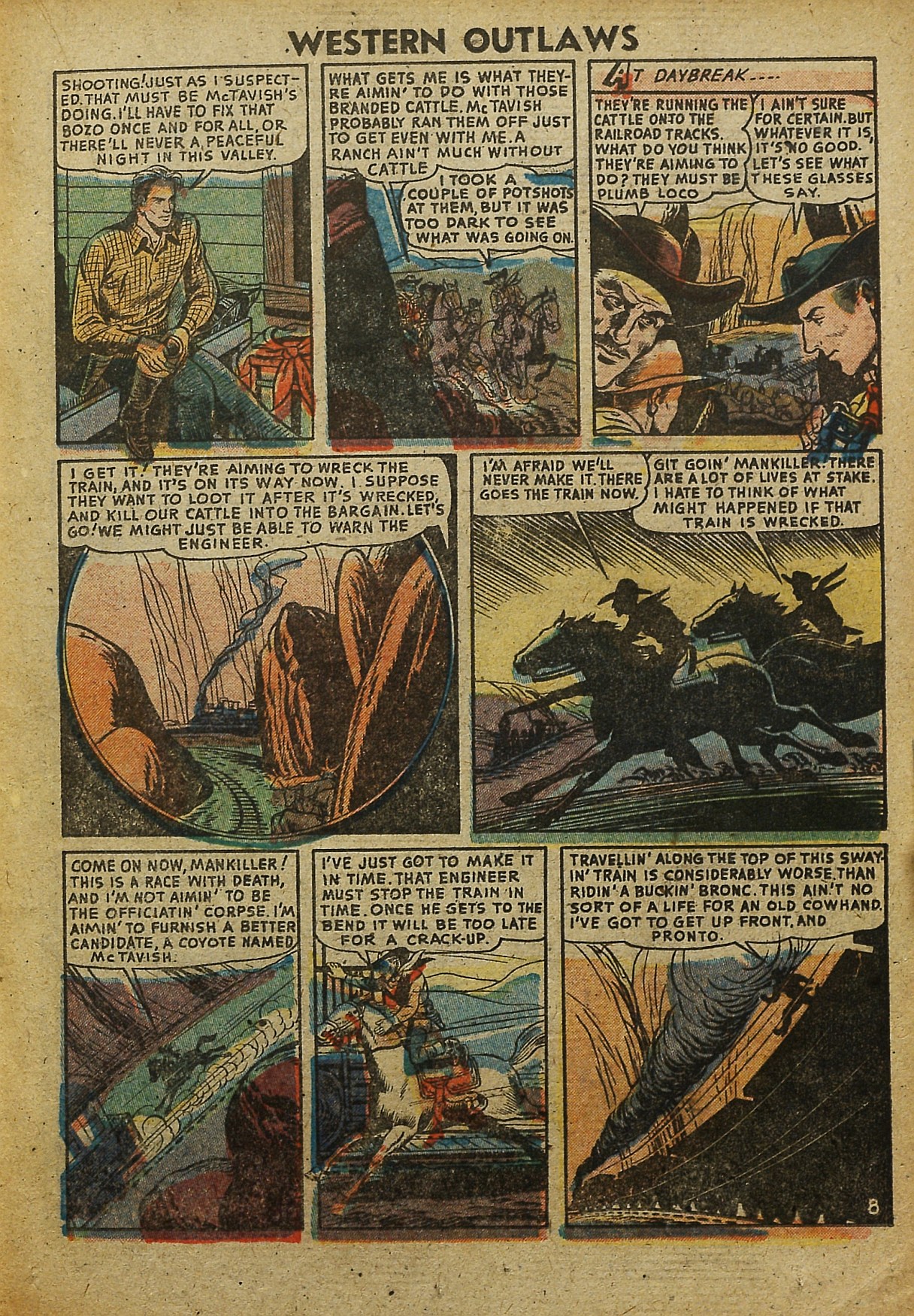 Read online Western Outlaws (1948) comic -  Issue #20 - 19