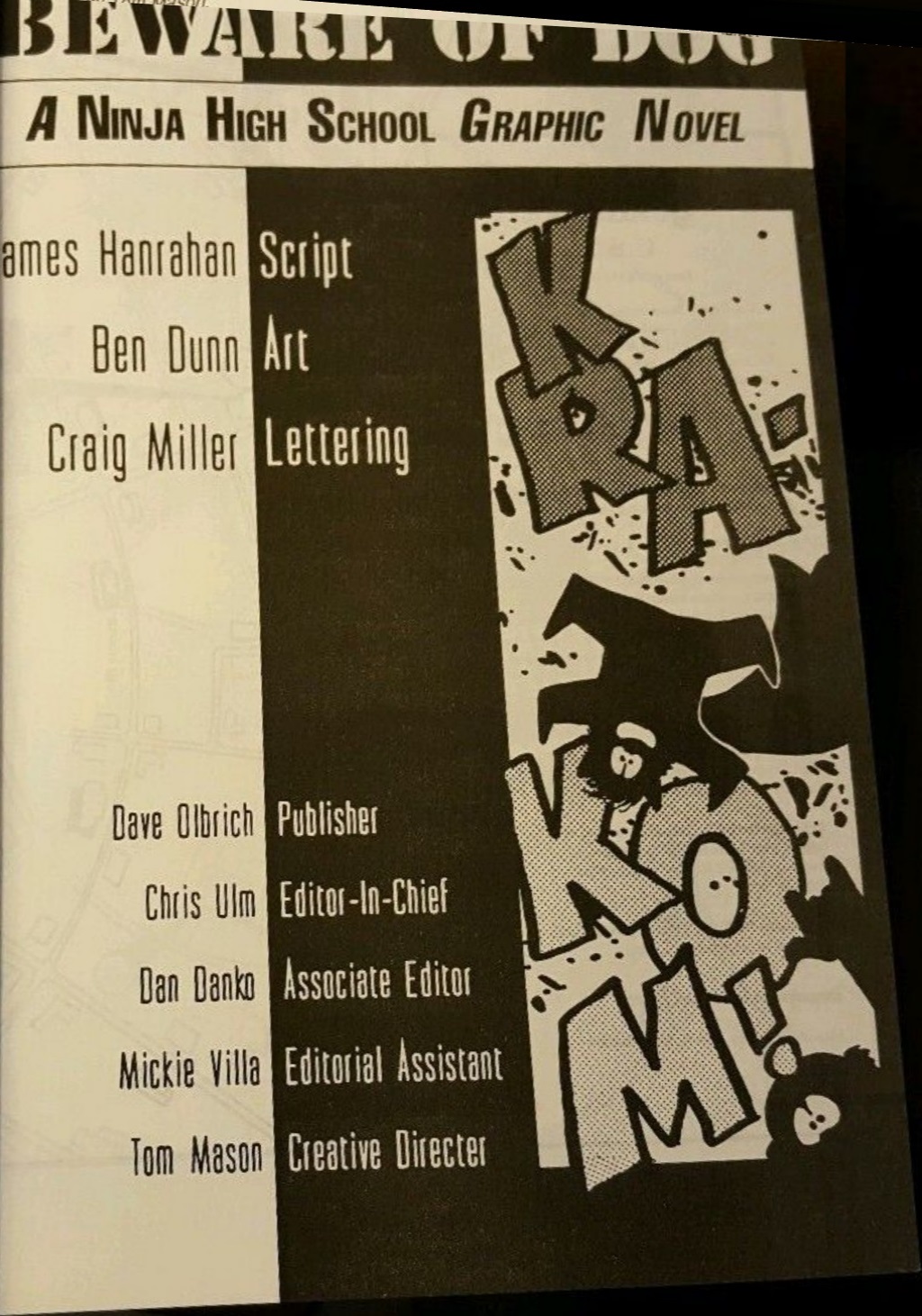 Read online Ninja High School: Beware of Dog comic -  Issue # TPB - 3