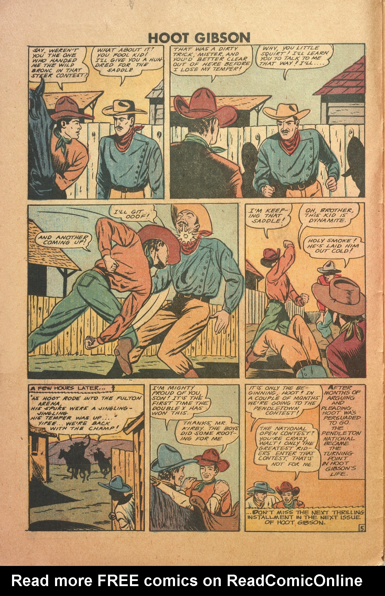 Read online Hoot Gibson comic -  Issue #1 - 6