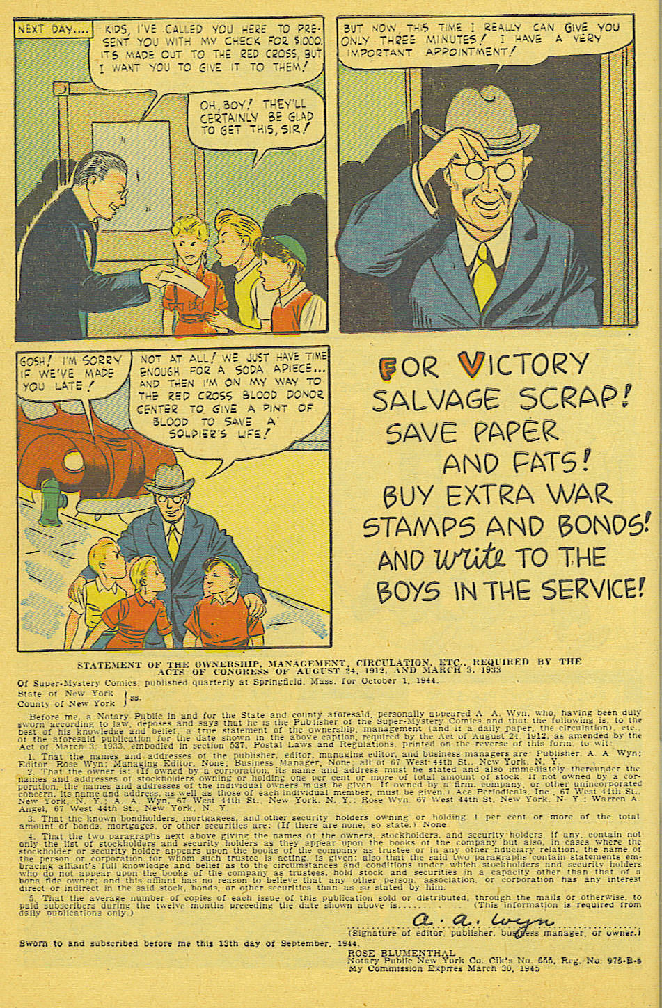Read online Super-Mystery Comics comic -  Issue #24 - 49