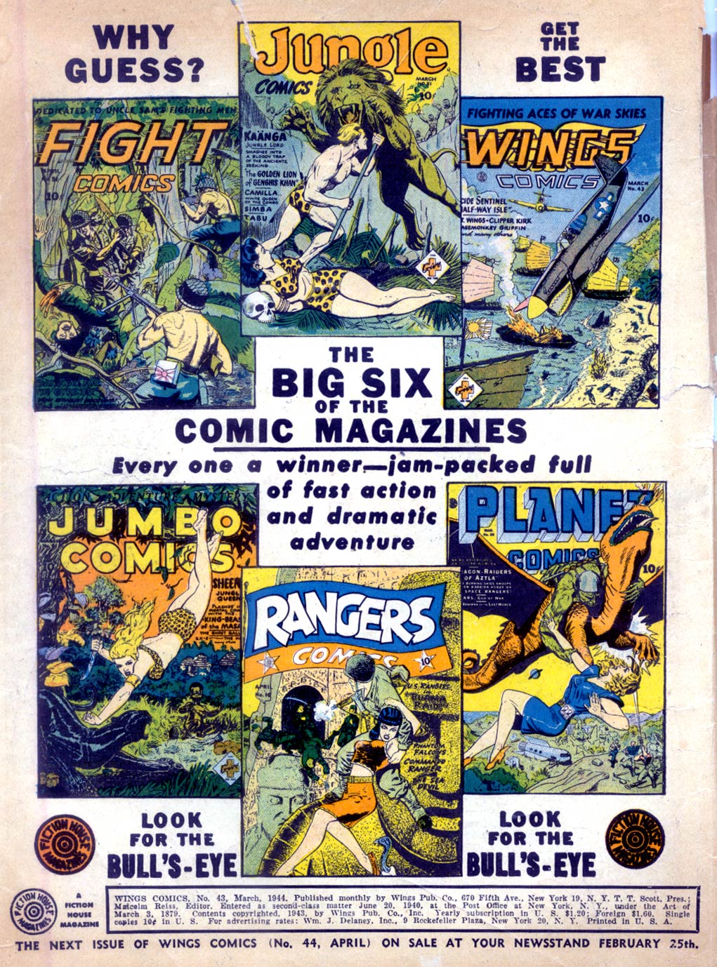 Read online Wings Comics comic -  Issue #43 - 2