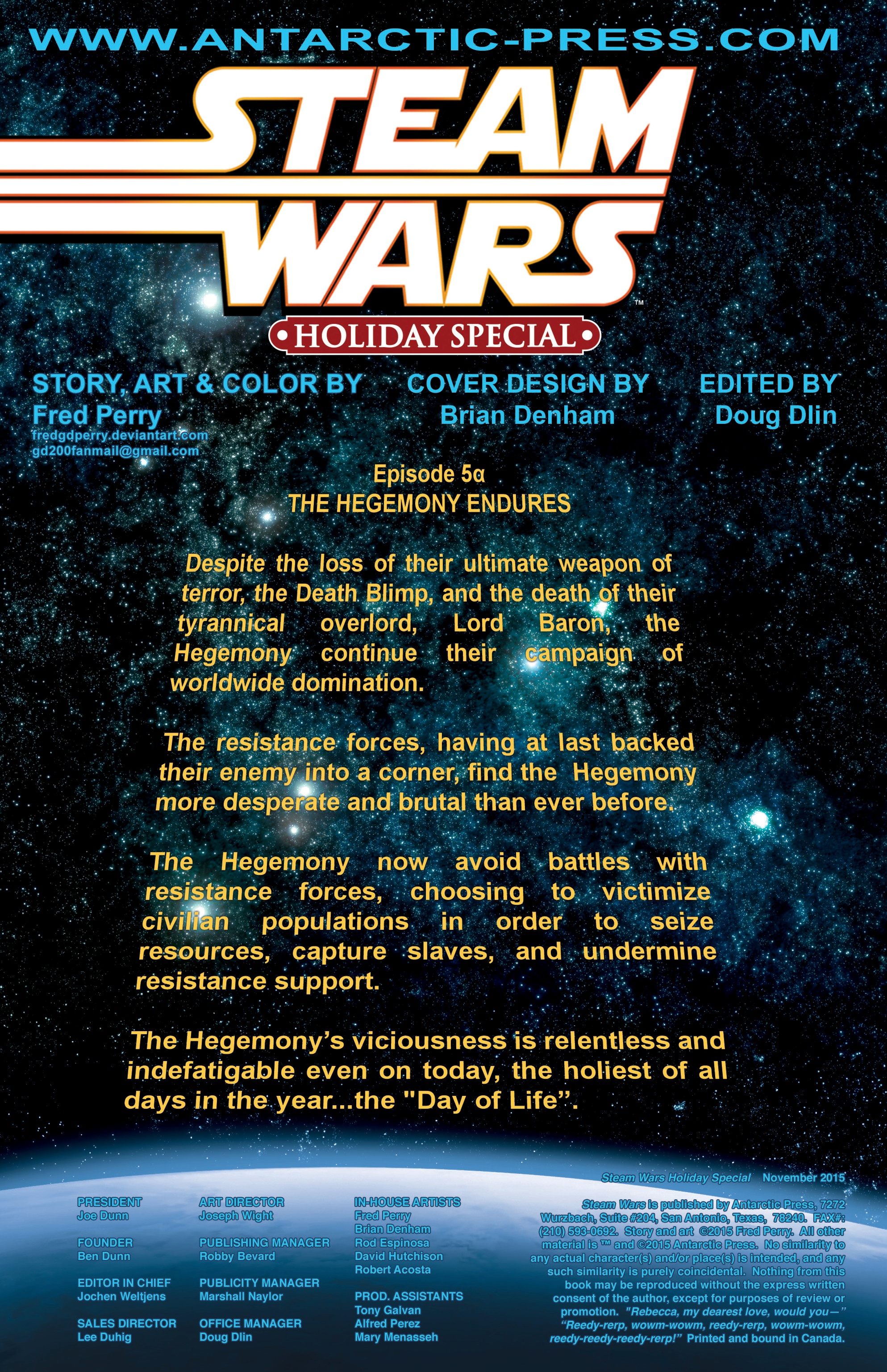 Read online Steam Wars Holiday Special comic -  Issue #1 - 2