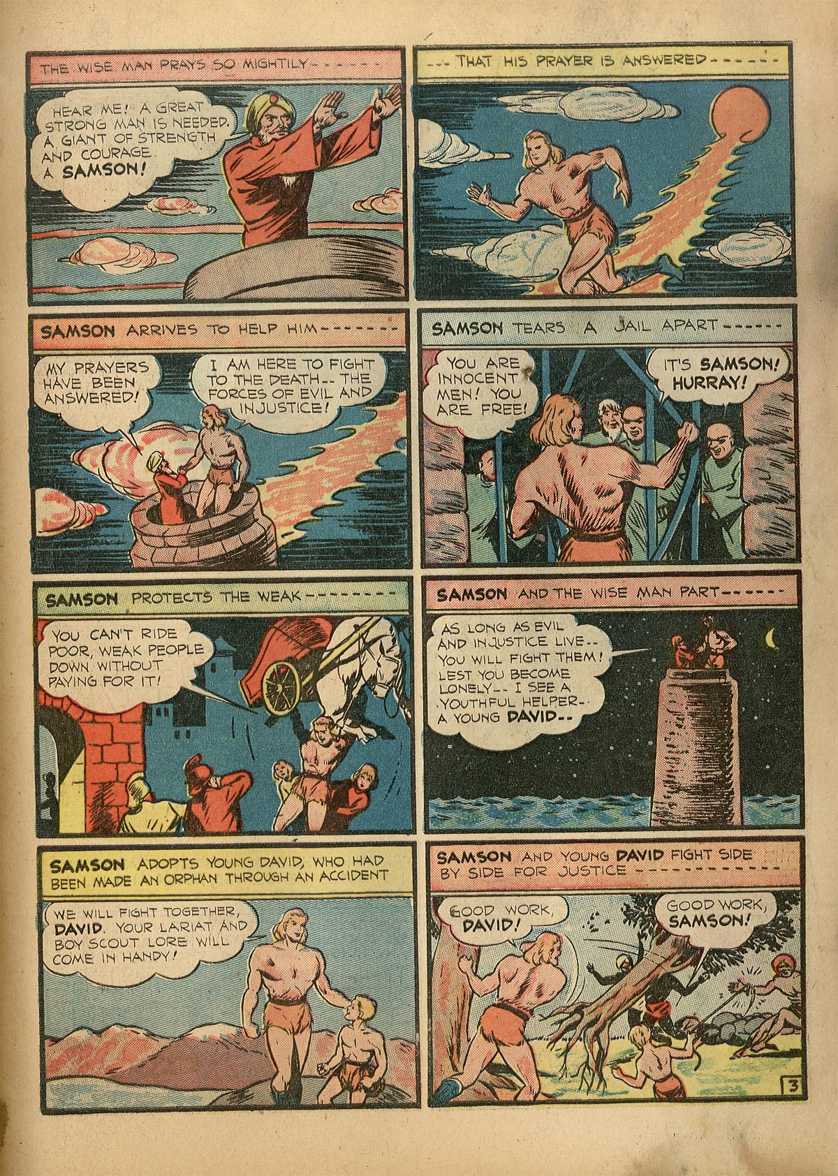 Read online Samson (1940) comic -  Issue #1 - 6