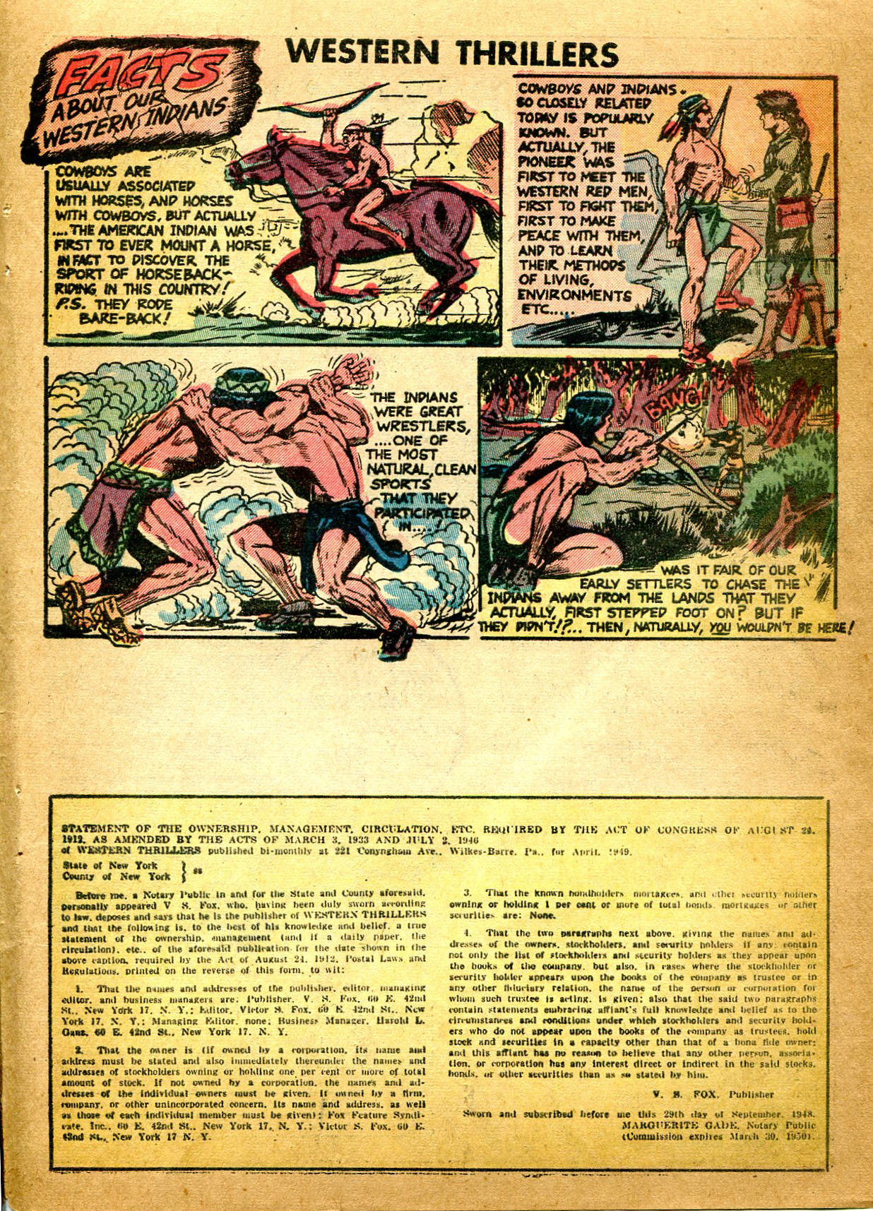 Read online Western Thrillers (1948) comic -  Issue #5 - 33