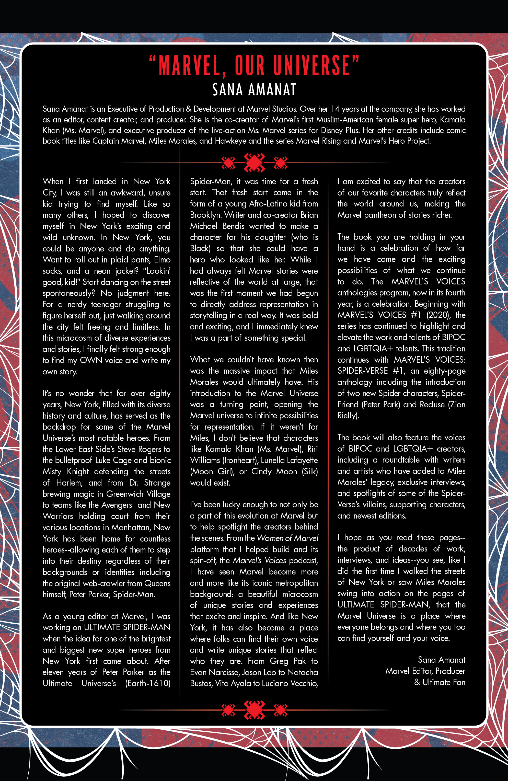 Read online Marvel's Voices: Spider-Verse comic -  Issue #1 - 2