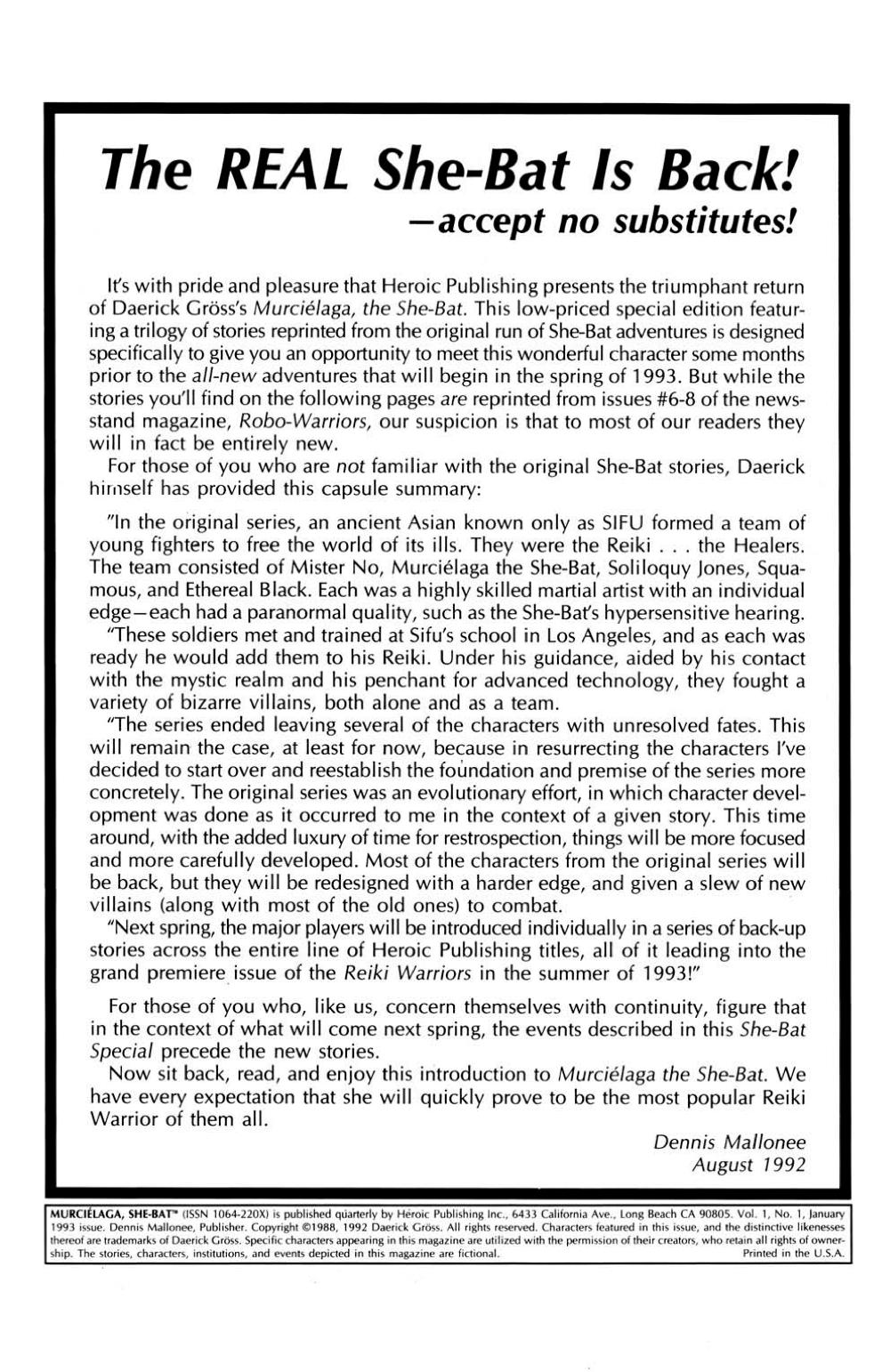 Read online Murciélaga She-Bat comic -  Issue #1 - 2