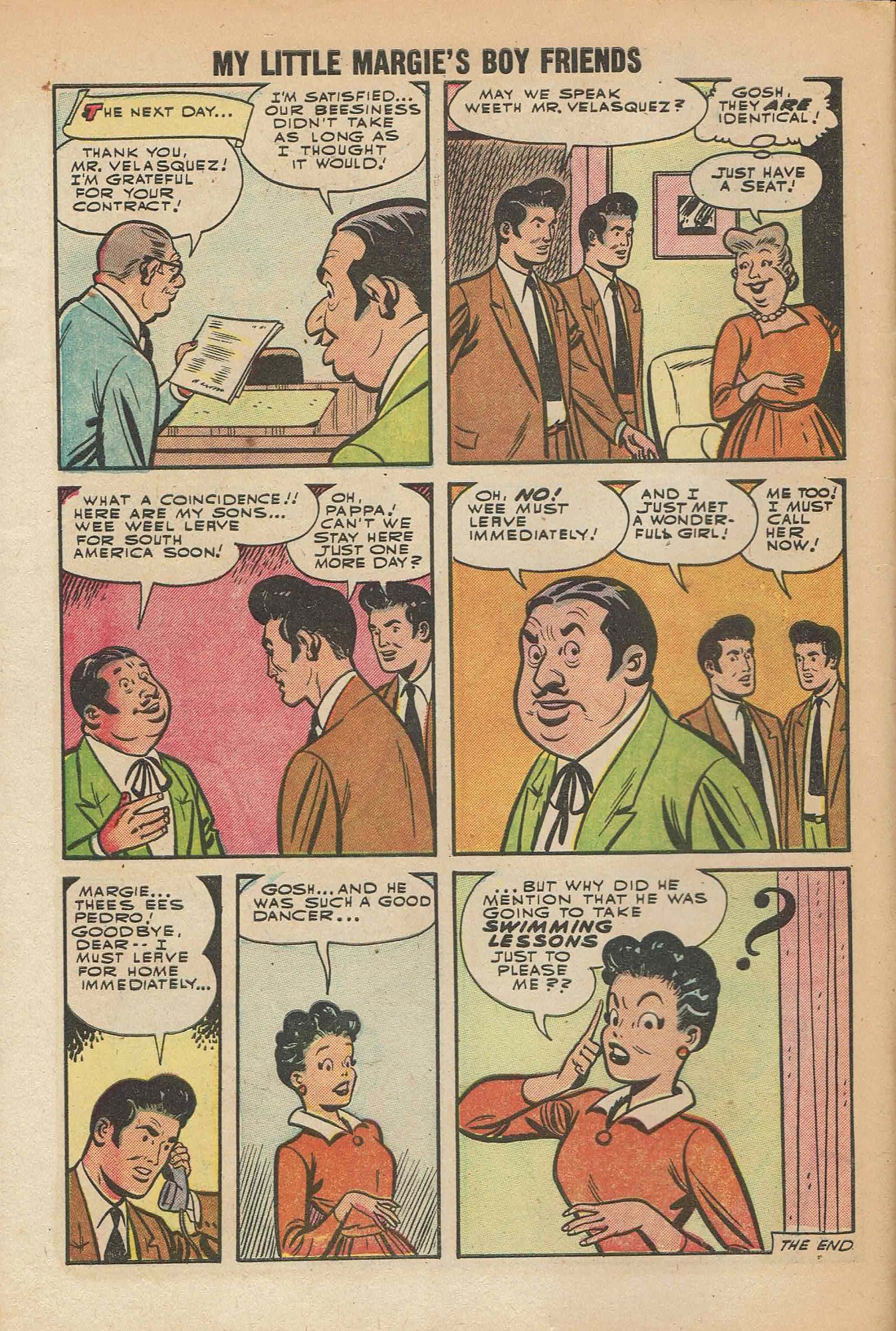 Read online My Little Margie's Boy Friends comic -  Issue #1 - 10