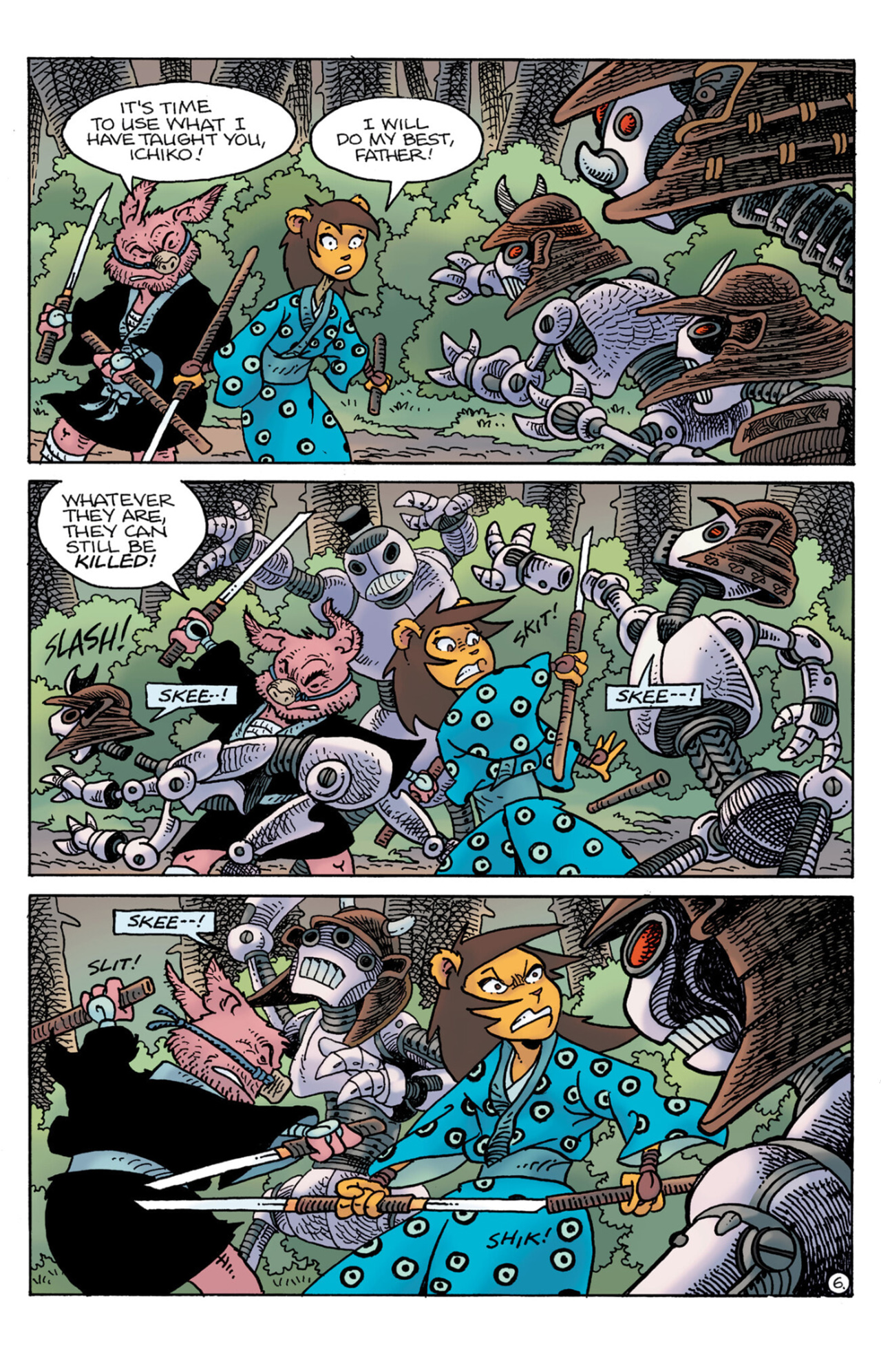 Read online Teenage Mutant Ninja Turtles/Usagi Yojimbo: WhereWhen comic -  Issue #4 - 7