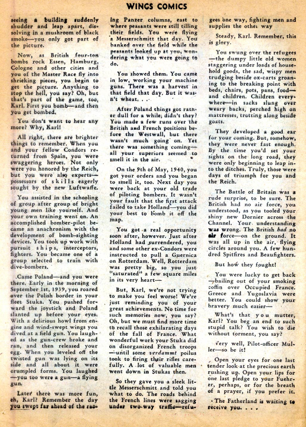 Read online Wings Comics comic -  Issue #43 - 50