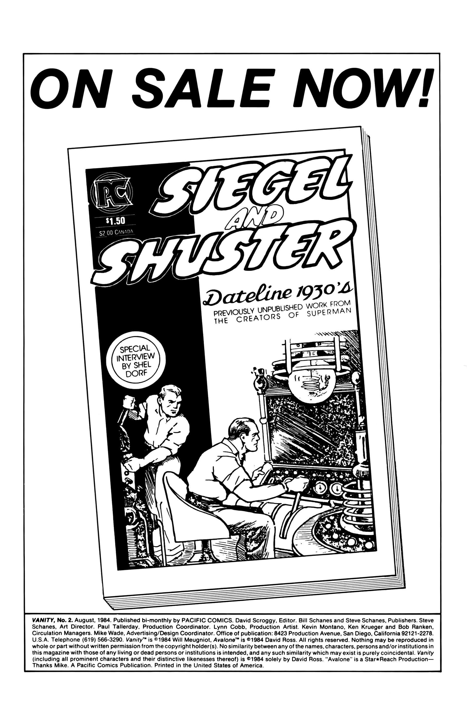 Read online Vanity comic -  Issue #2 - 2