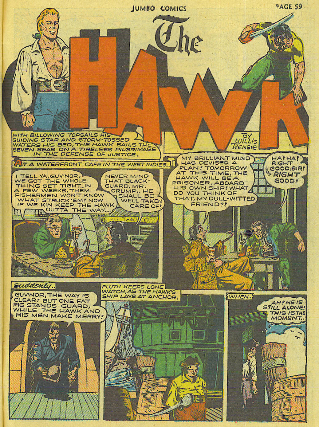 Read online Jumbo Comics comic -  Issue #42 - 61
