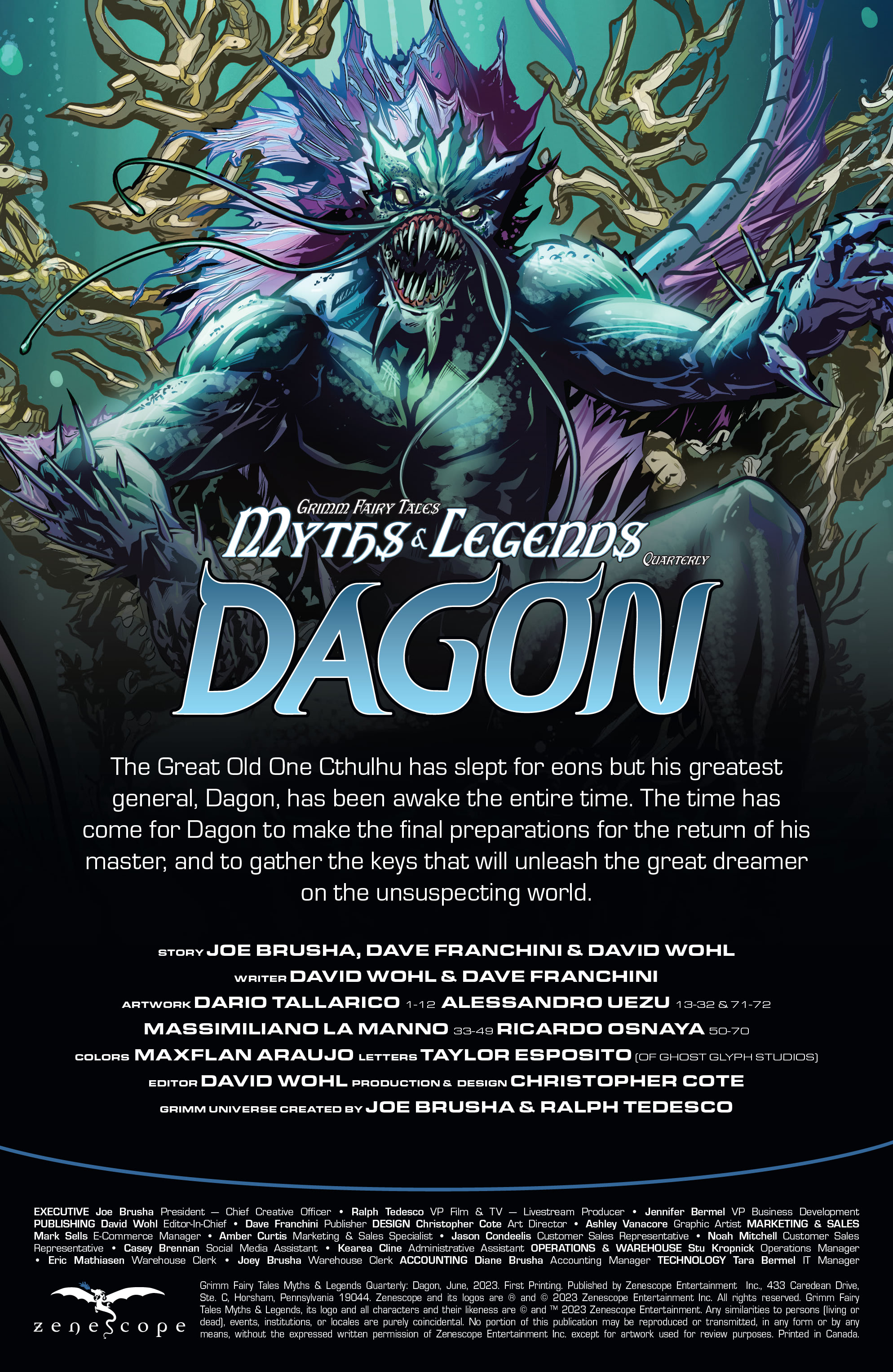 Read online Myths & Legends Quarterly: Dagon comic -  Issue # TPB - 2