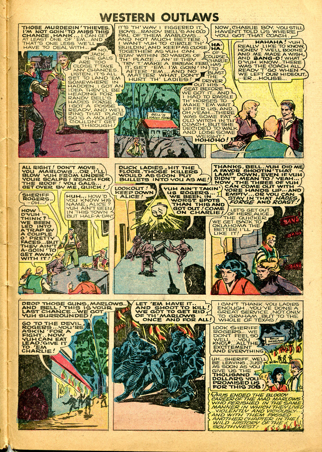 Read online Western Outlaws (1948) comic -  Issue #21 - 31