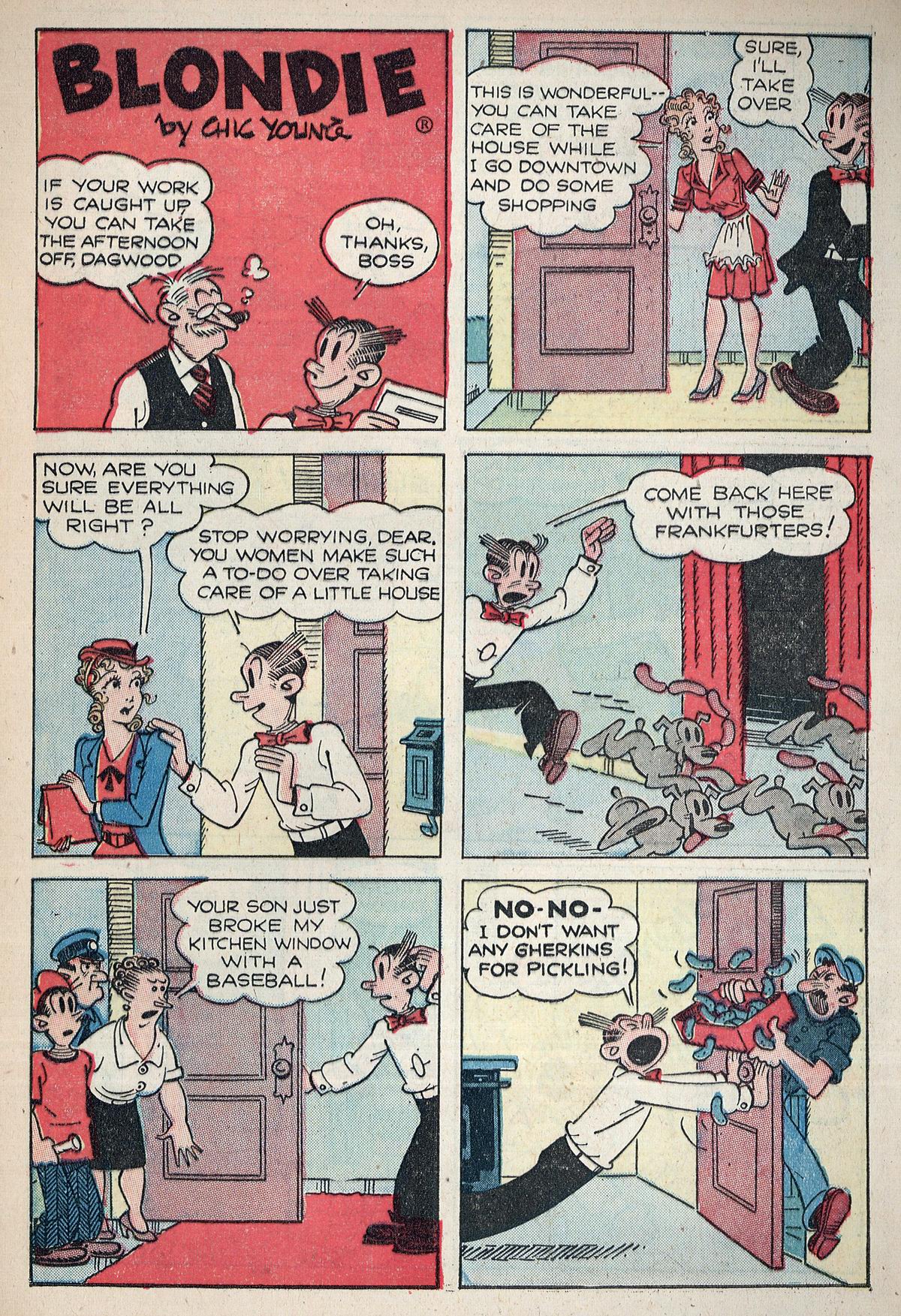 Read online Blondie Comics (1947) comic -  Issue #10 - 32