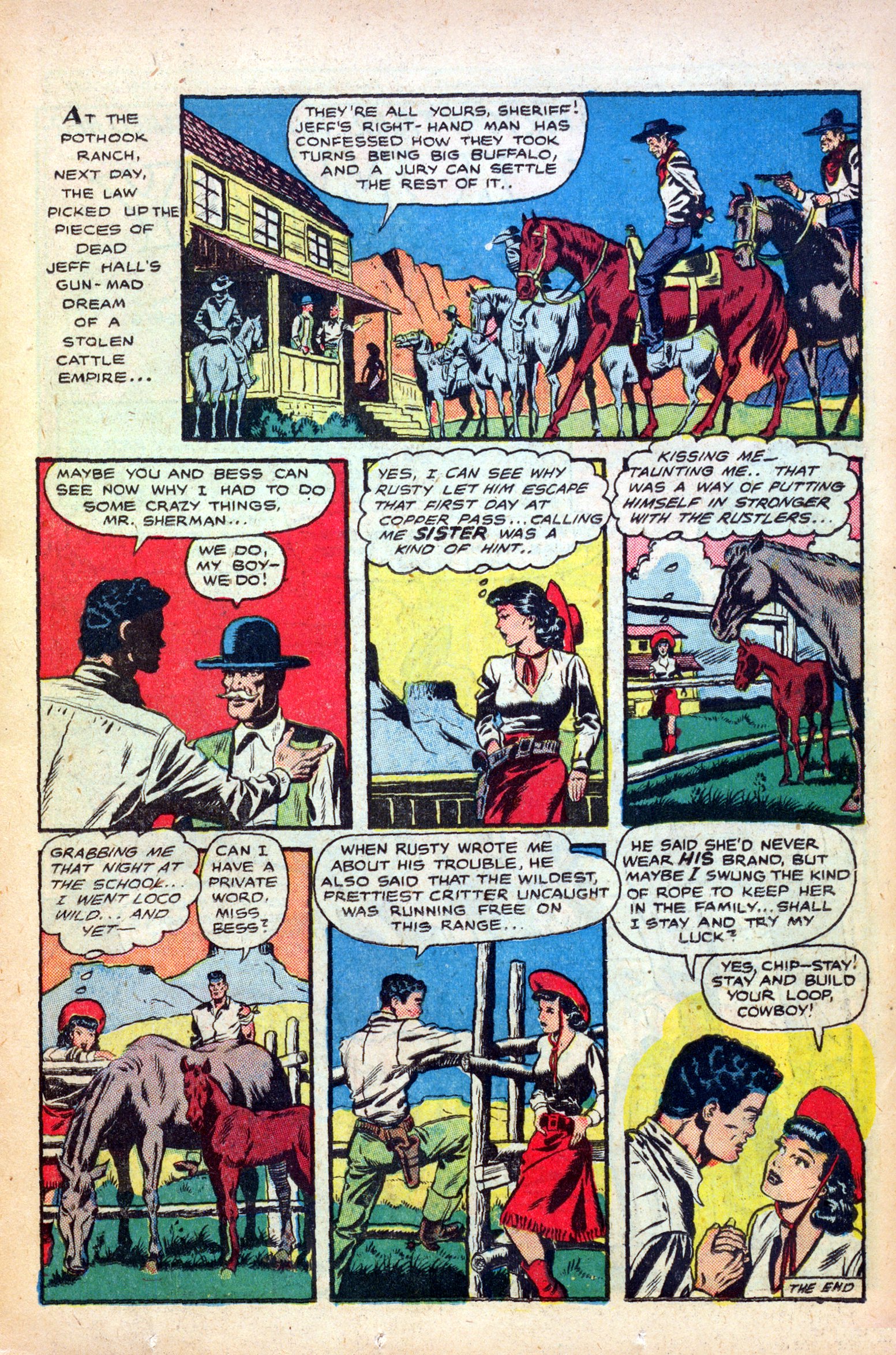 Read online Cowgirl Romances (1950) comic -  Issue #1 - 17
