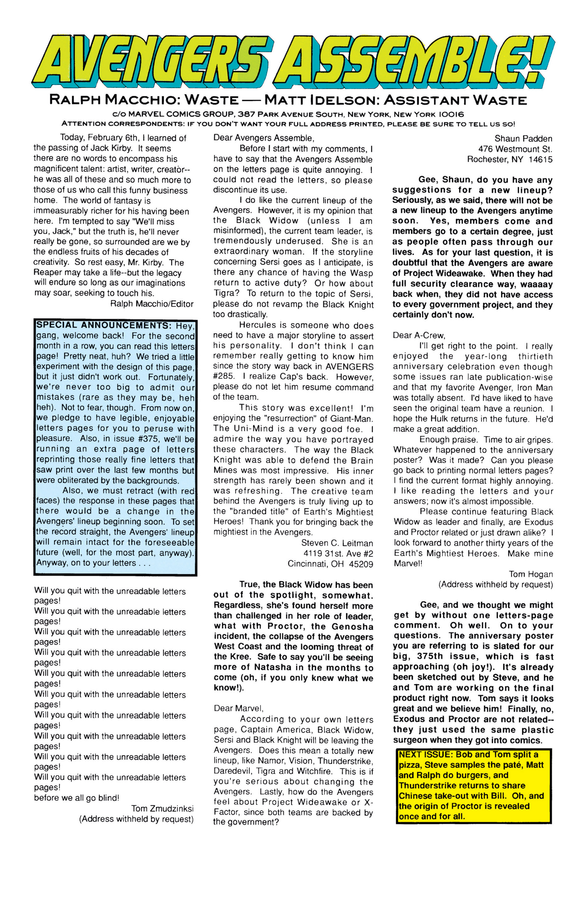 Read online The Avengers (1963) comic -  Issue #373 - 20