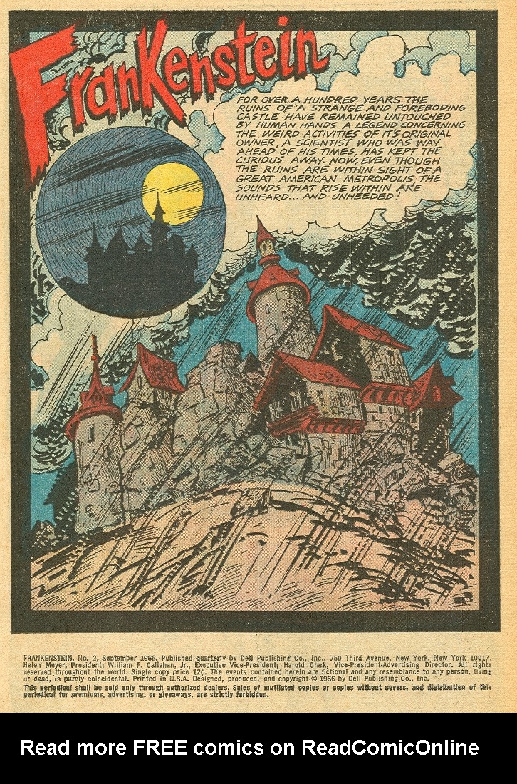 Read online Frankenstein (1964) comic -  Issue #2 - 3