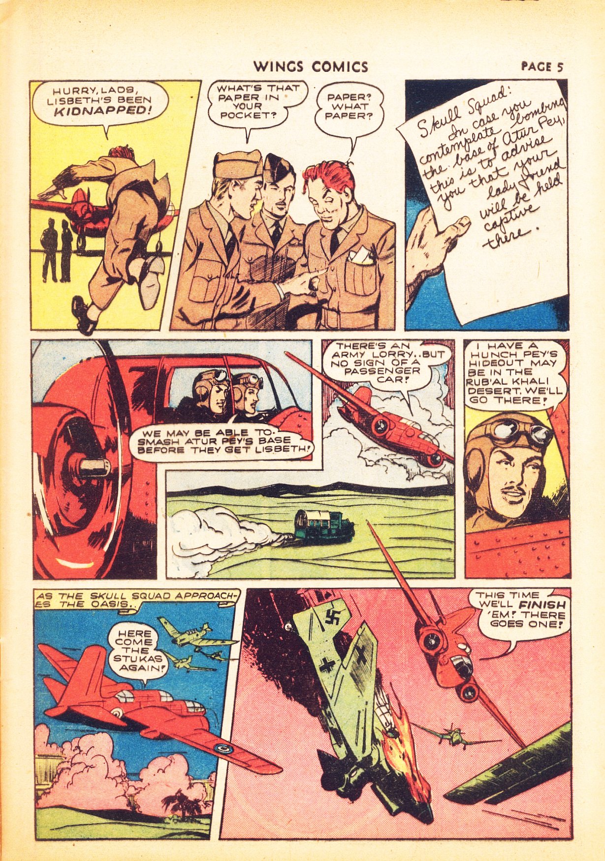 Read online Wings Comics comic -  Issue #24 - 7