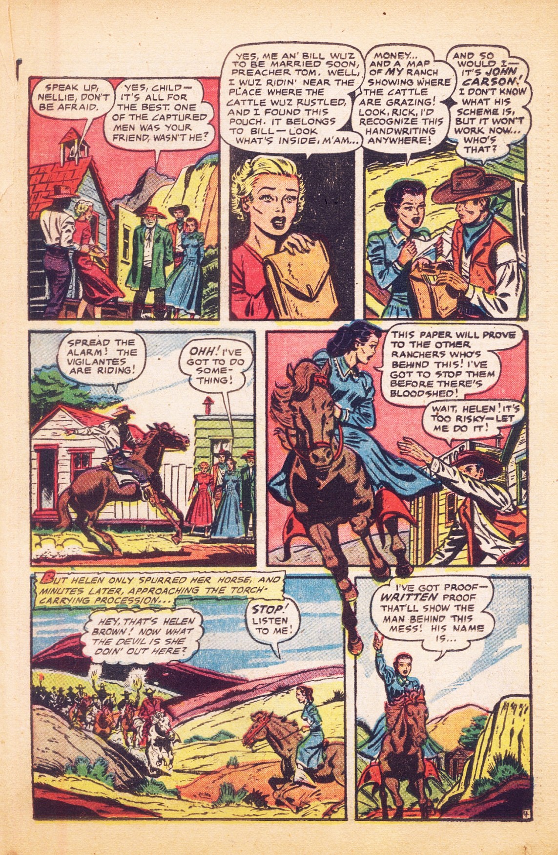 Read online Cowgirl Romances (1950) comic -  Issue #9 - 23