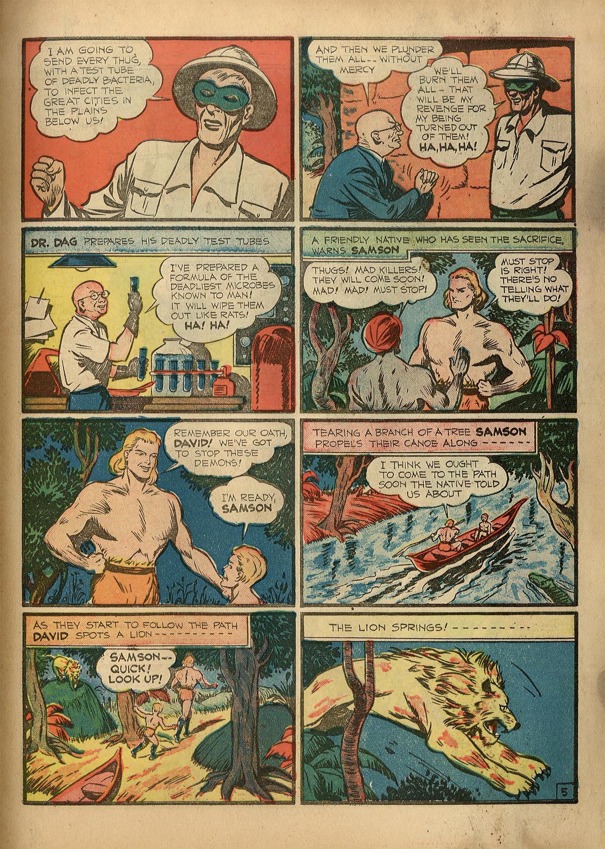 Read online Samson (1940) comic -  Issue #1 - 8
