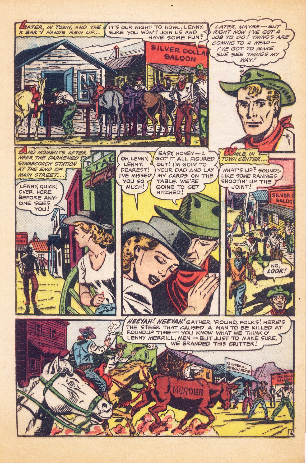 Read online Cowgirl Romances (1950) comic -  Issue #9 - 9
