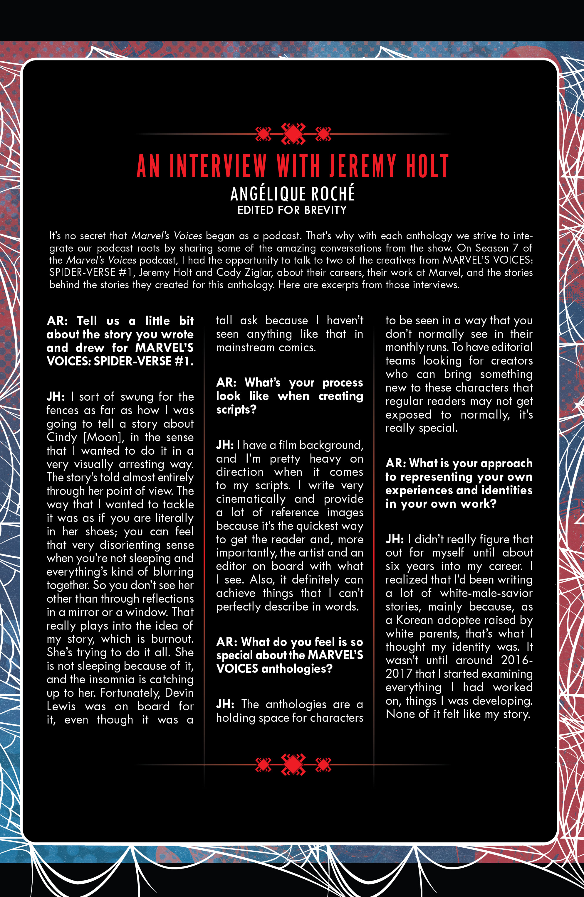 Read online Marvel's Voices: Spider-Verse comic -  Issue #1 - 31