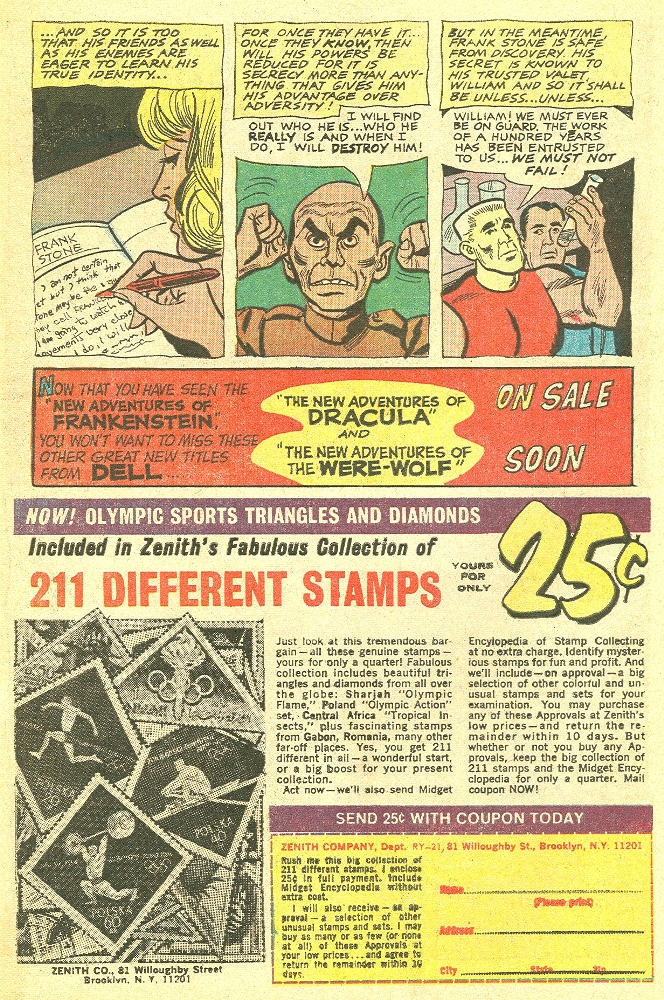Read online Frankenstein (1964) comic -  Issue #2 - 34