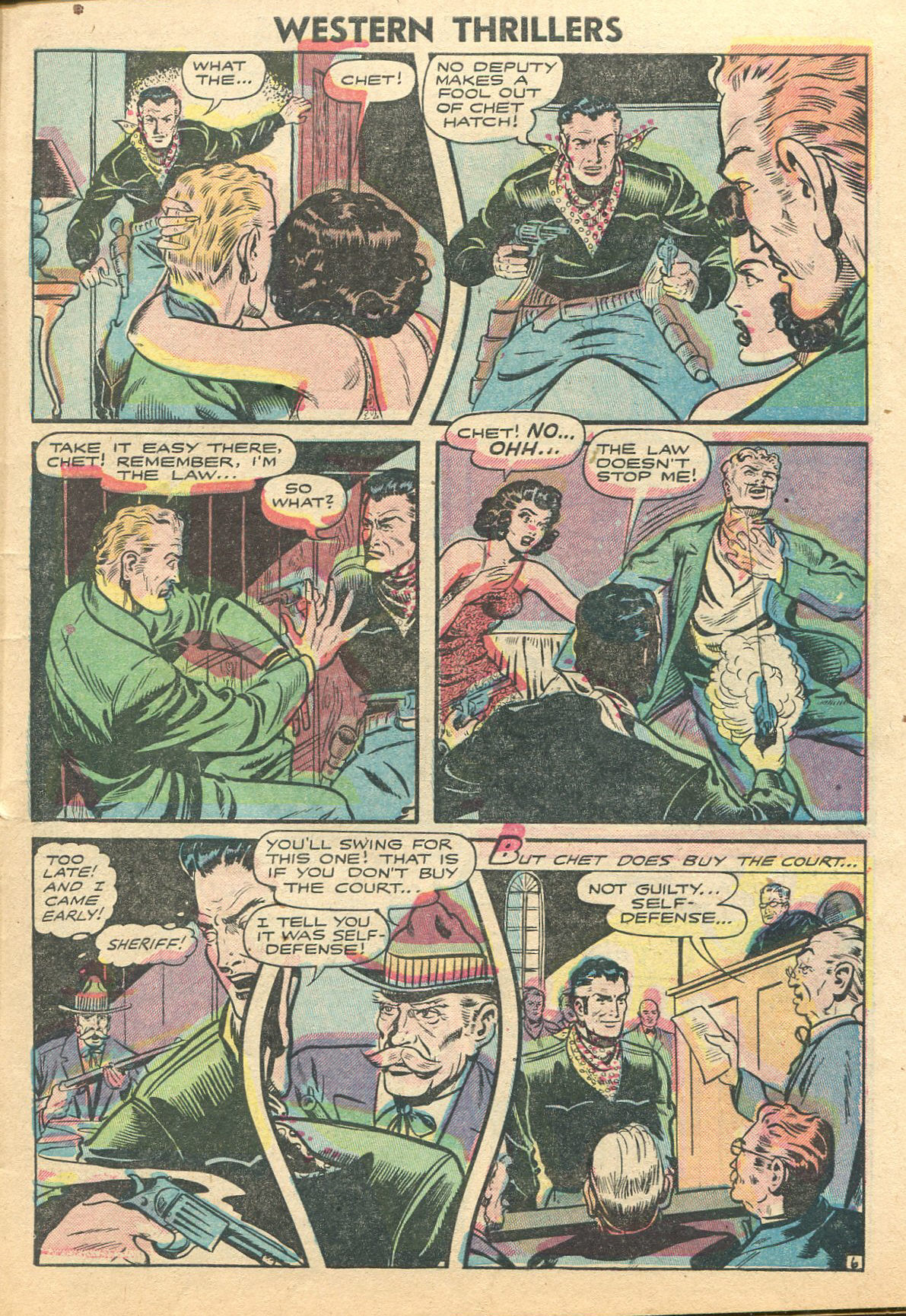Read online Western Thrillers (1948) comic -  Issue #1 - 7