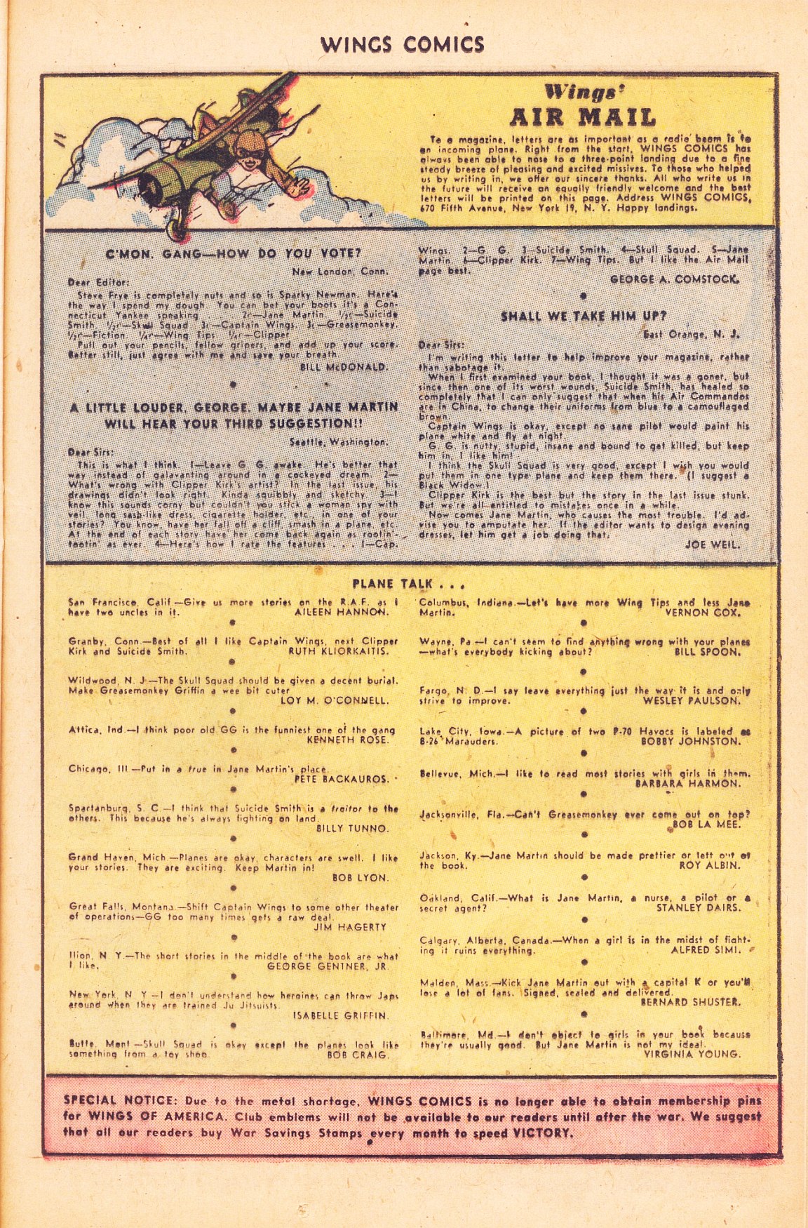 Read online Wings Comics comic -  Issue #58 - 35