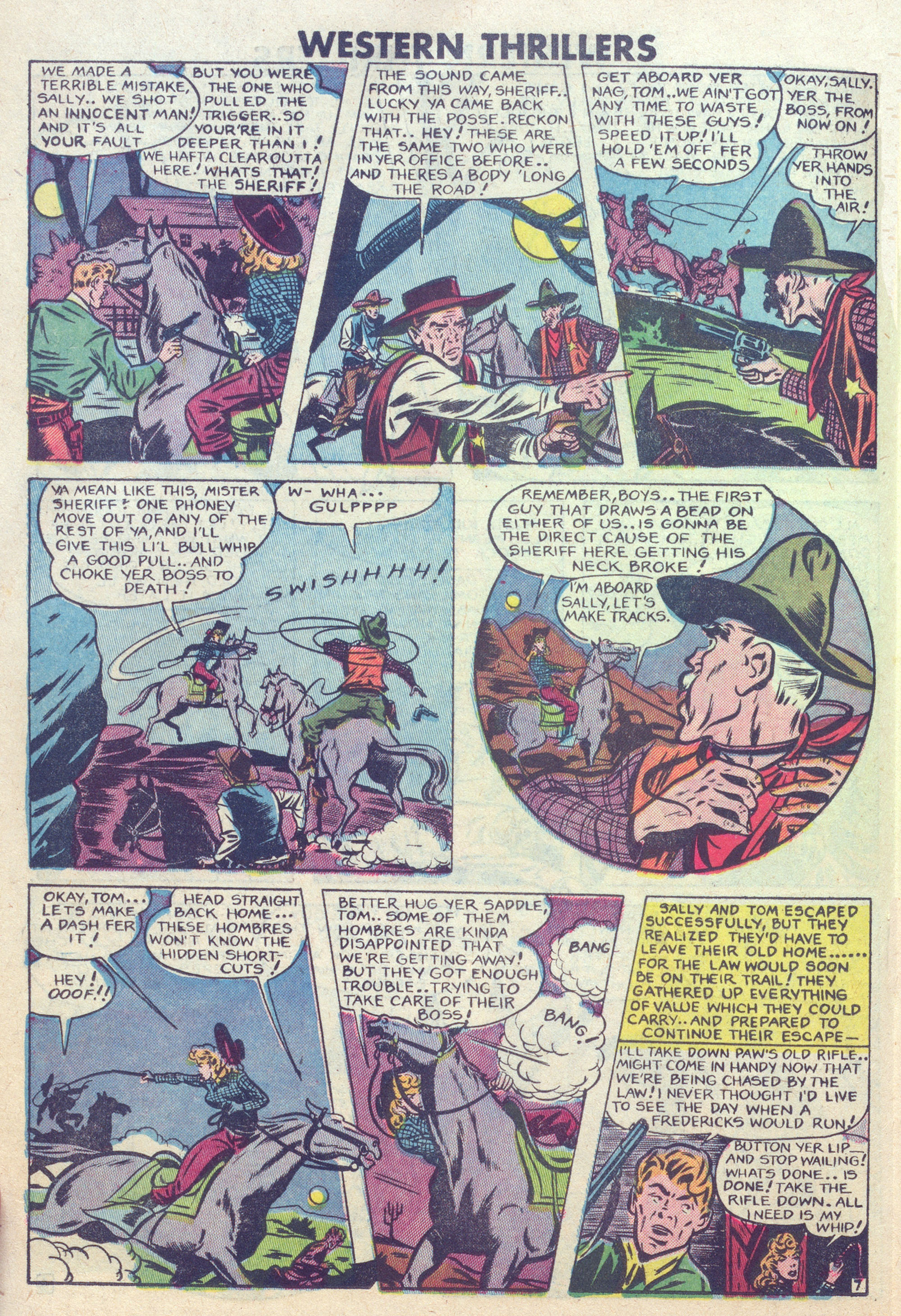 Read online Western Thrillers (1948) comic -  Issue #6 - 18